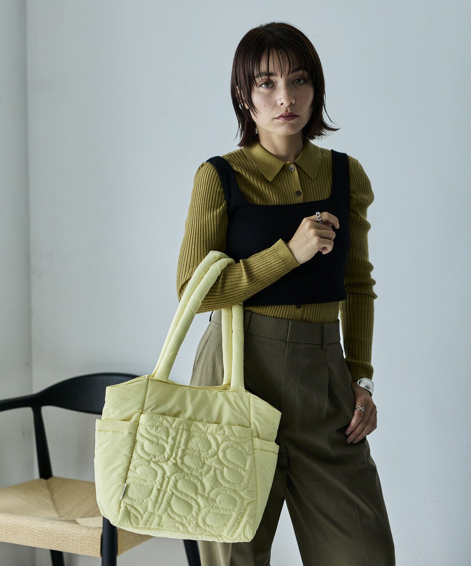 anello トートバッグ 撥水 軽量 キルティング A4 LOLLY AIY0173