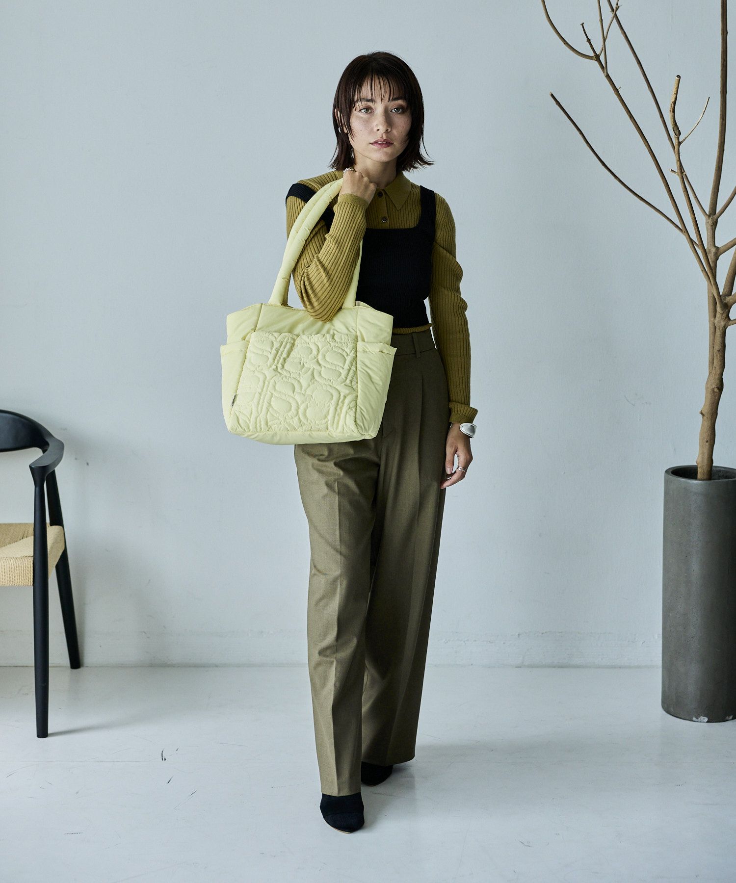 anello トートバッグ 撥水 軽量 キルティング A4 LOLLY AIY0173