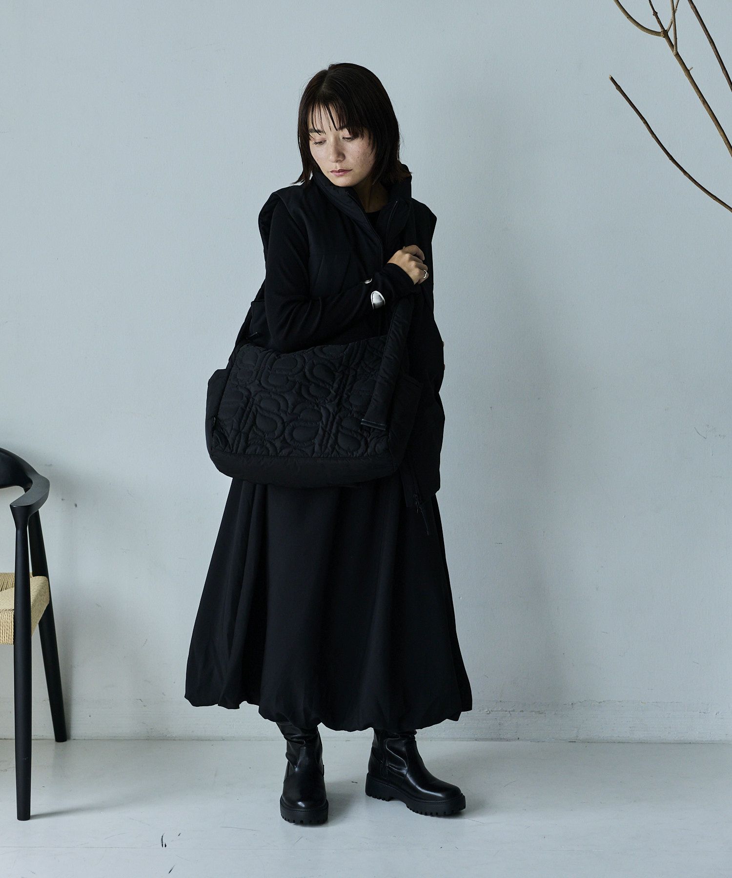 anello ショルダーバッグ 撥水 軽量 キルティング A4 LOLLY AIY0174