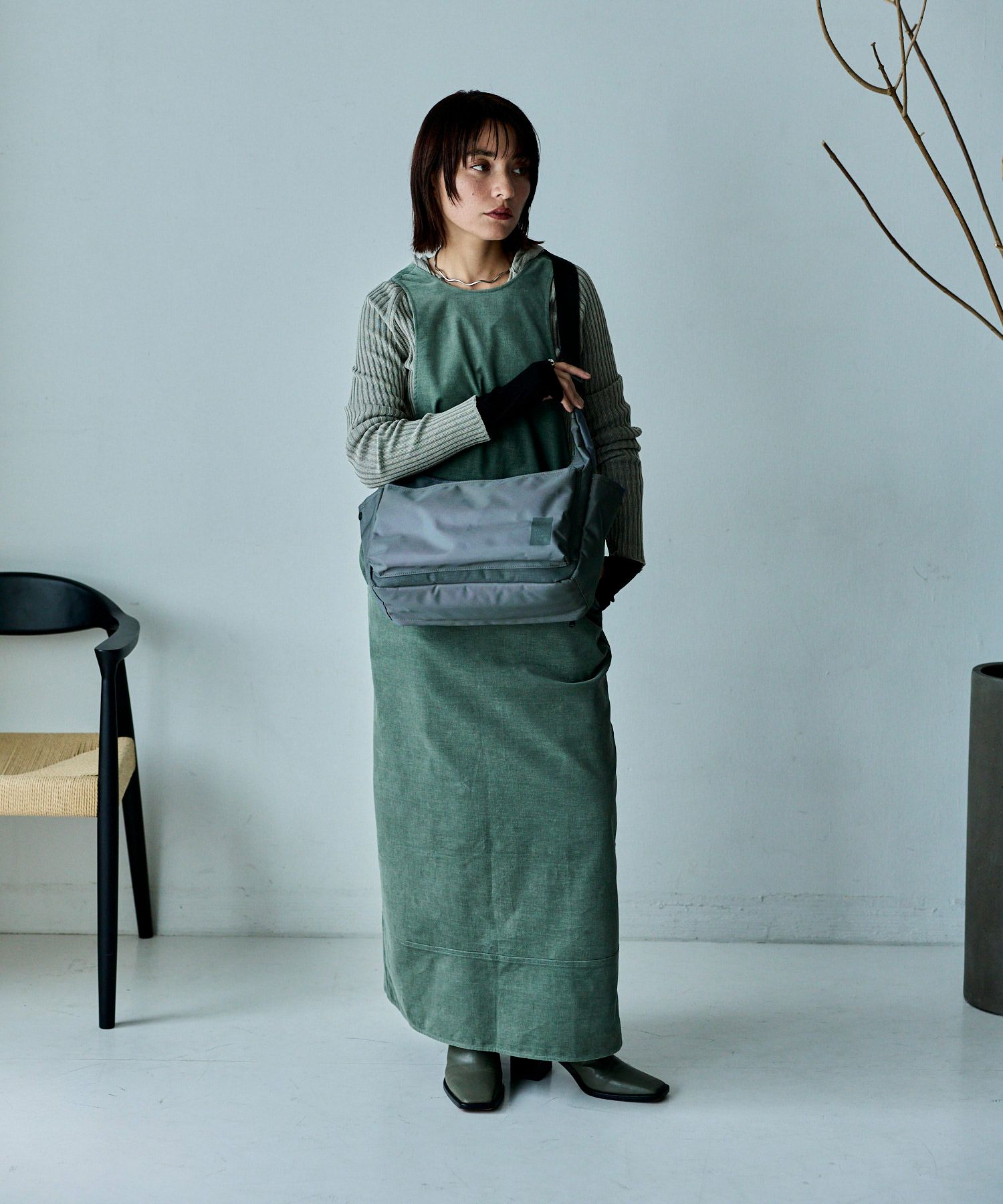 anello ショルダーバッグ TPU素材底ポケット カラーメッシュポケット 両面撥水 A4 SHARE ATH3772