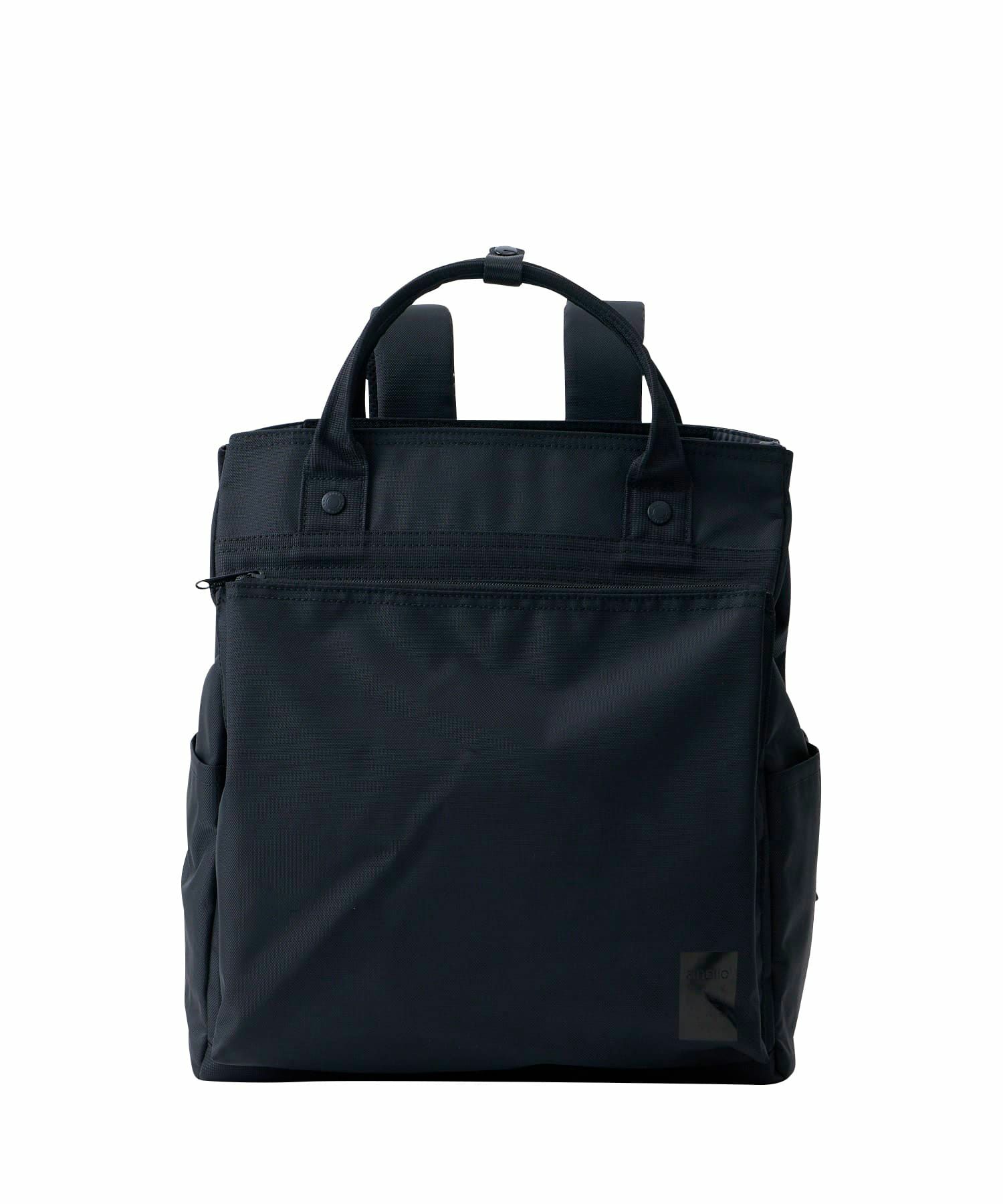 anello リュック バックパック TPU素材底ポケット カラーメッシュポケット 両面撥水 2WAY ｷｬﾘｰｵﾝ A4 SHARE ATH3773