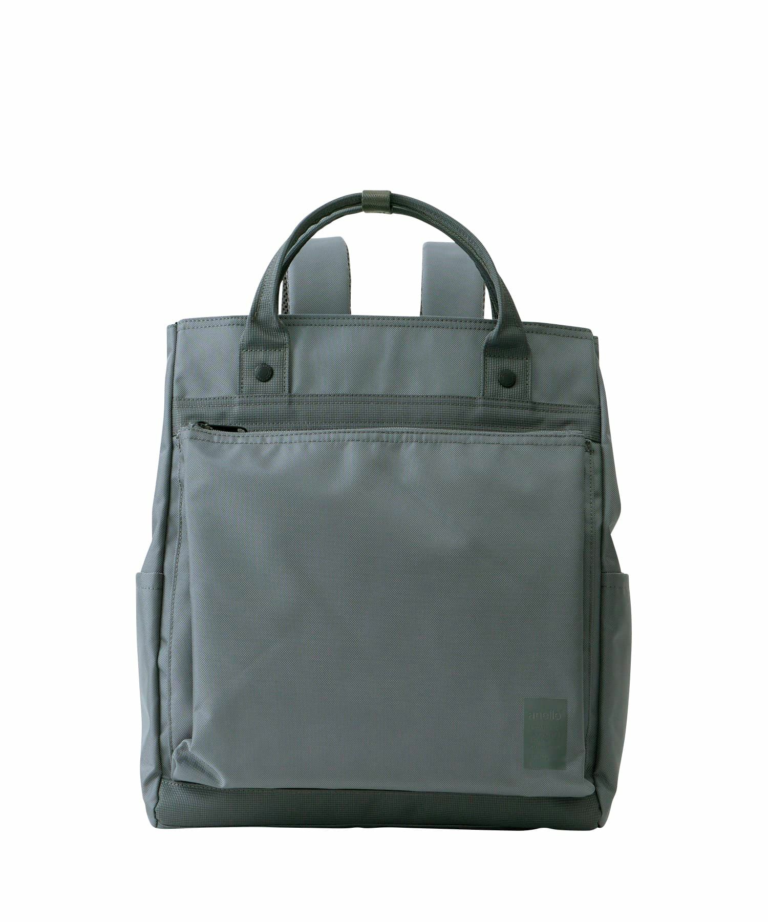 anello リュック バックパック TPU素材底ポケット カラーメッシュポケット 両面撥水 2WAY ｷｬﾘｰｵﾝ A4 SHARE ATH3773