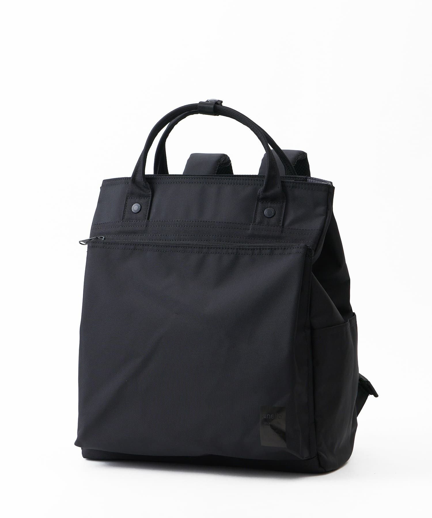 anello リュック バックパック TPU素材底ポケット カラーメッシュポケット 両面撥水 2WAY ｷｬﾘｰｵﾝ A4 SHARE ATH3773