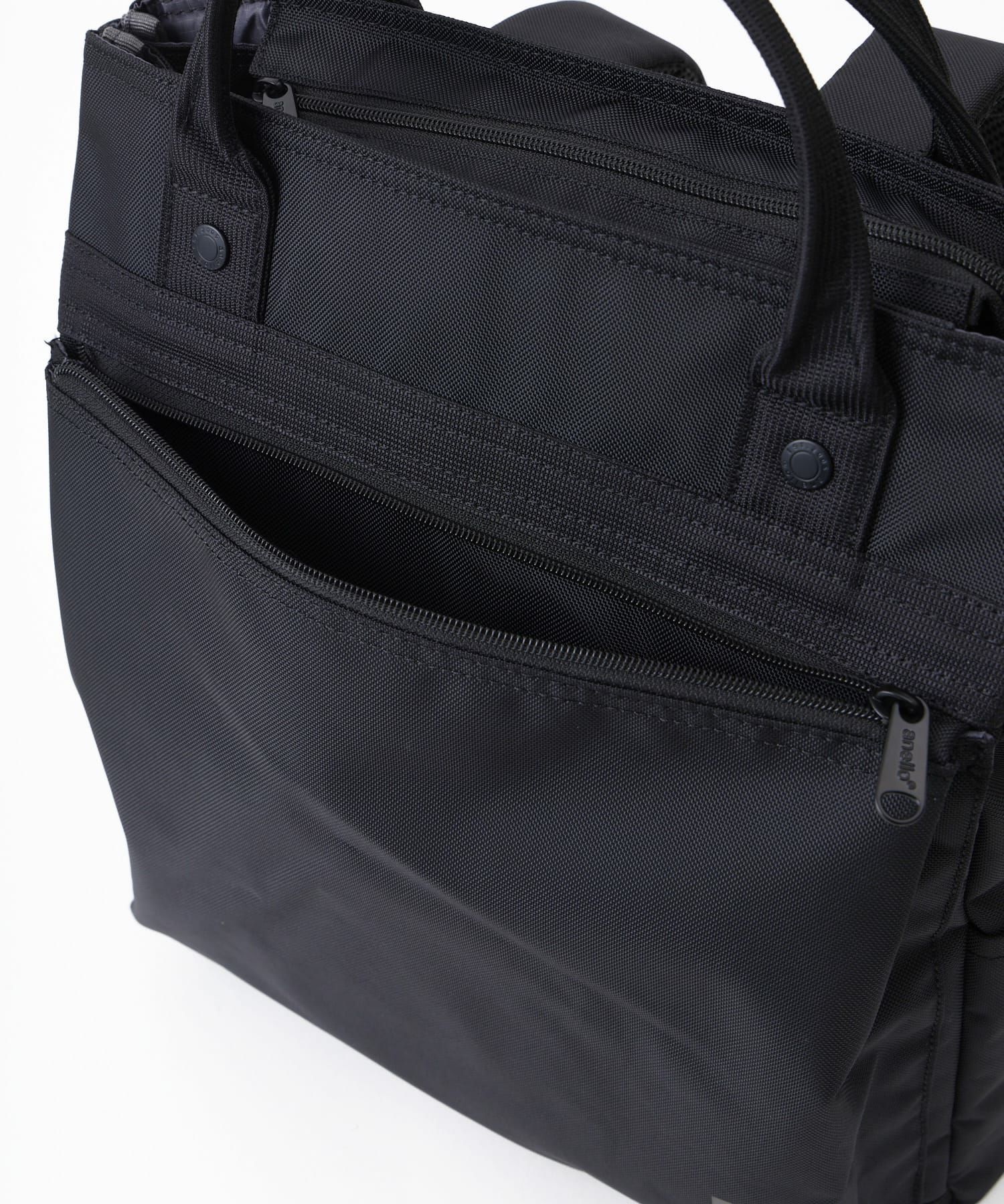 anello リュック バックパック TPU素材底ポケット カラーメッシュポケット 両面撥水 2WAY ｷｬﾘｰｵﾝ A4 SHARE ATH3773