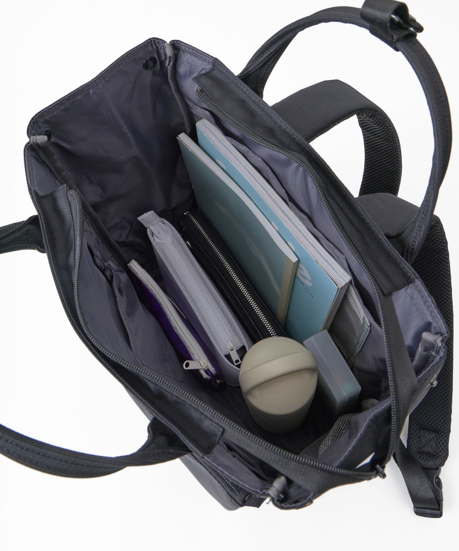 anello リュック バックパック TPU素材底ポケット カラーメッシュポケット 両面撥水 2WAY ｷｬﾘｰｵﾝ A4 SHARE ATH3773