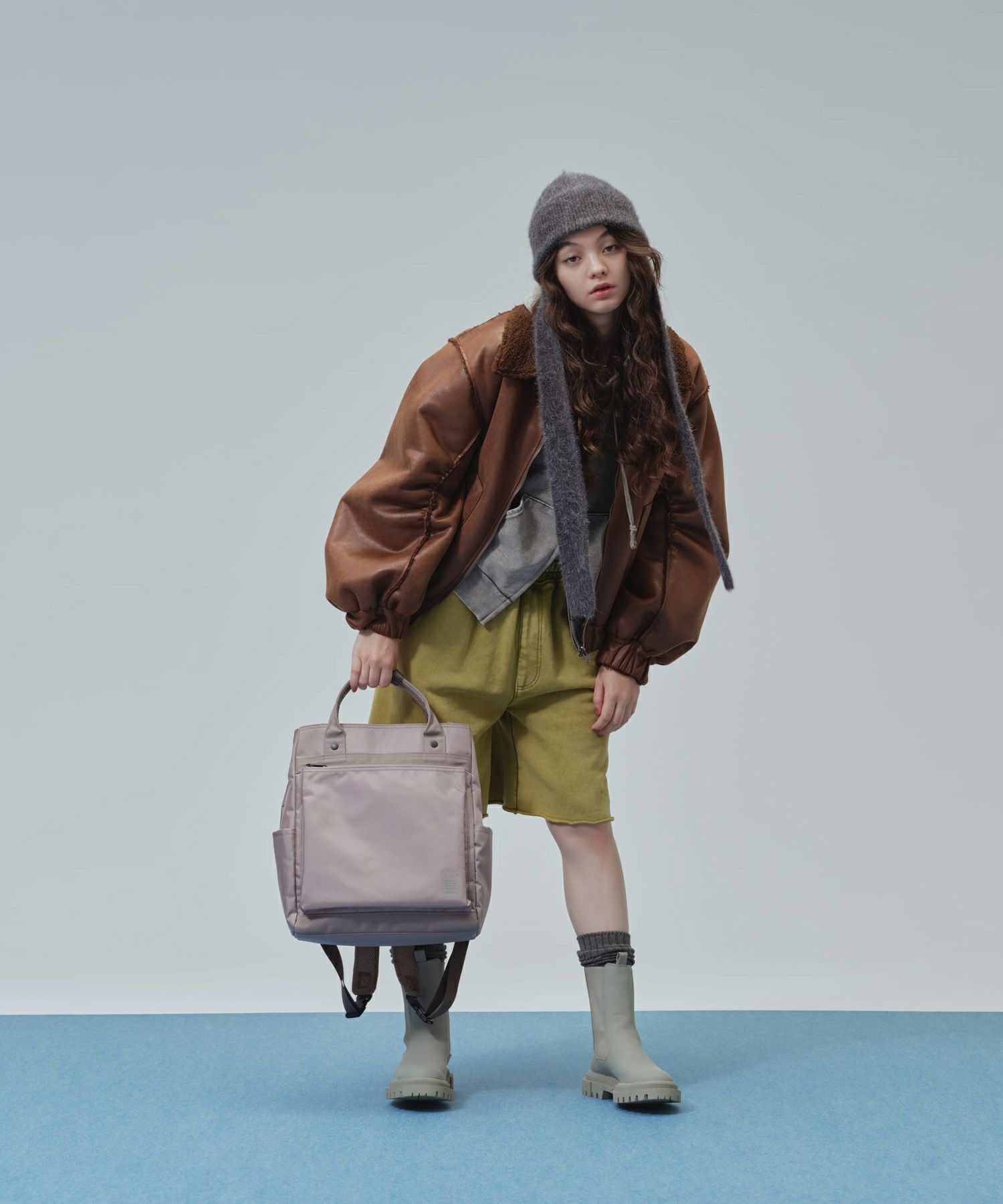 anello リュック バックパック TPU素材底ポケット カラーメッシュポケット 両面撥水 2WAY ｷｬﾘｰｵﾝ A4 SHARE ATH3773