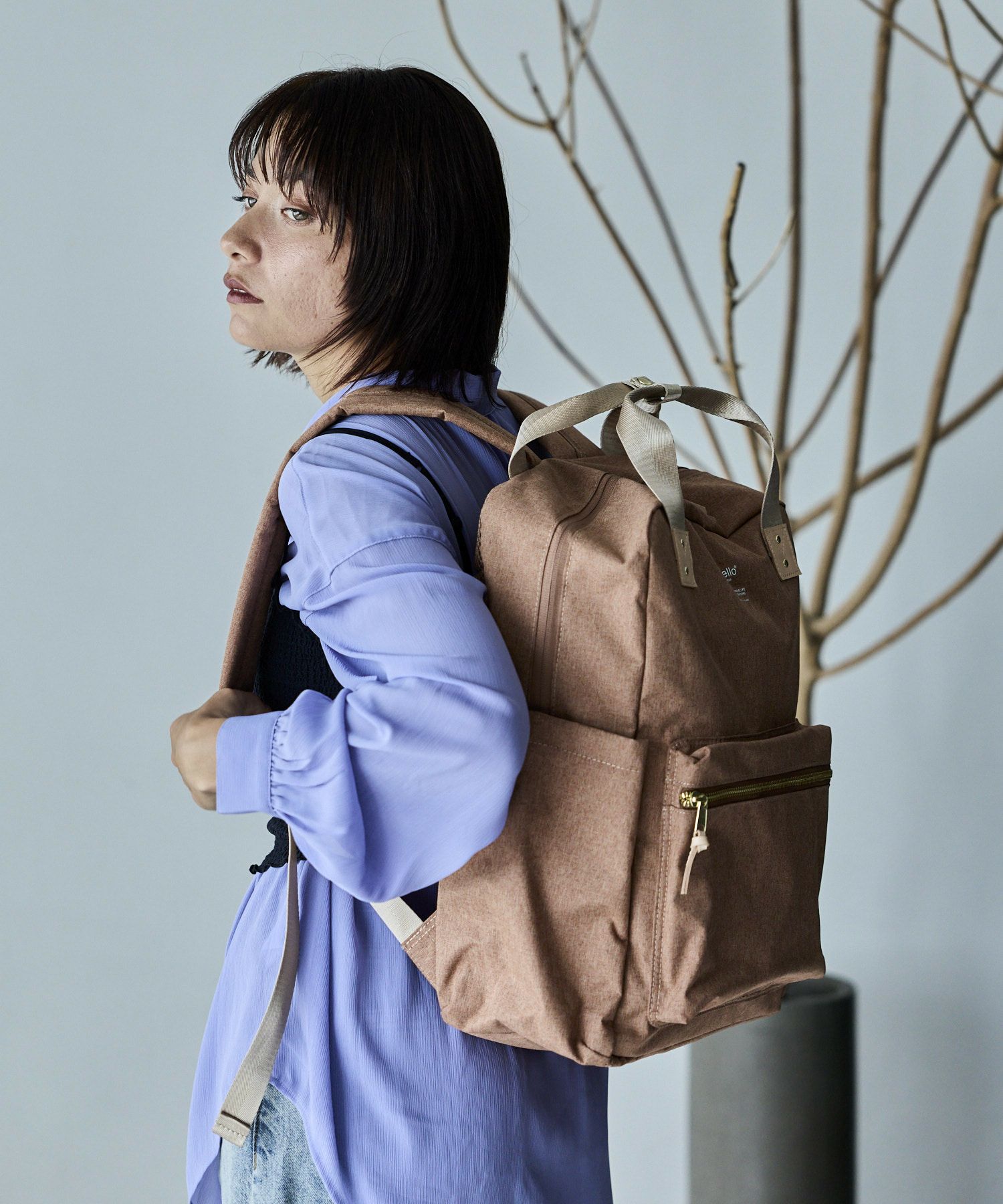 anello リュック バックパック A4 キャリーオン セキュリティポケット ハンドル付き A4 ATELIER ATM1031