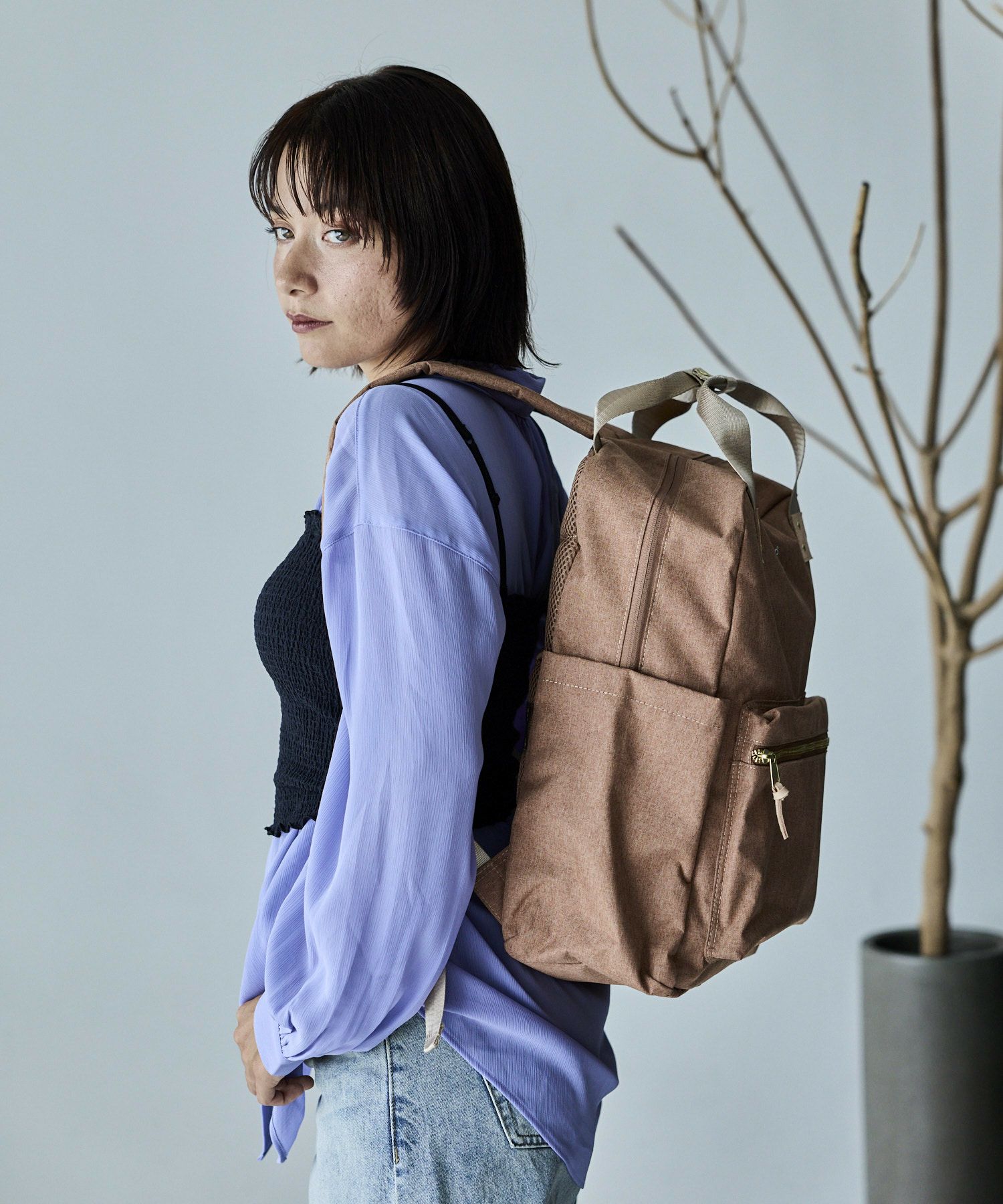 anello リュック バックパック A4 キャリーオン セキュリティポケット ハンドル付き A4 ATELIER ATM1031