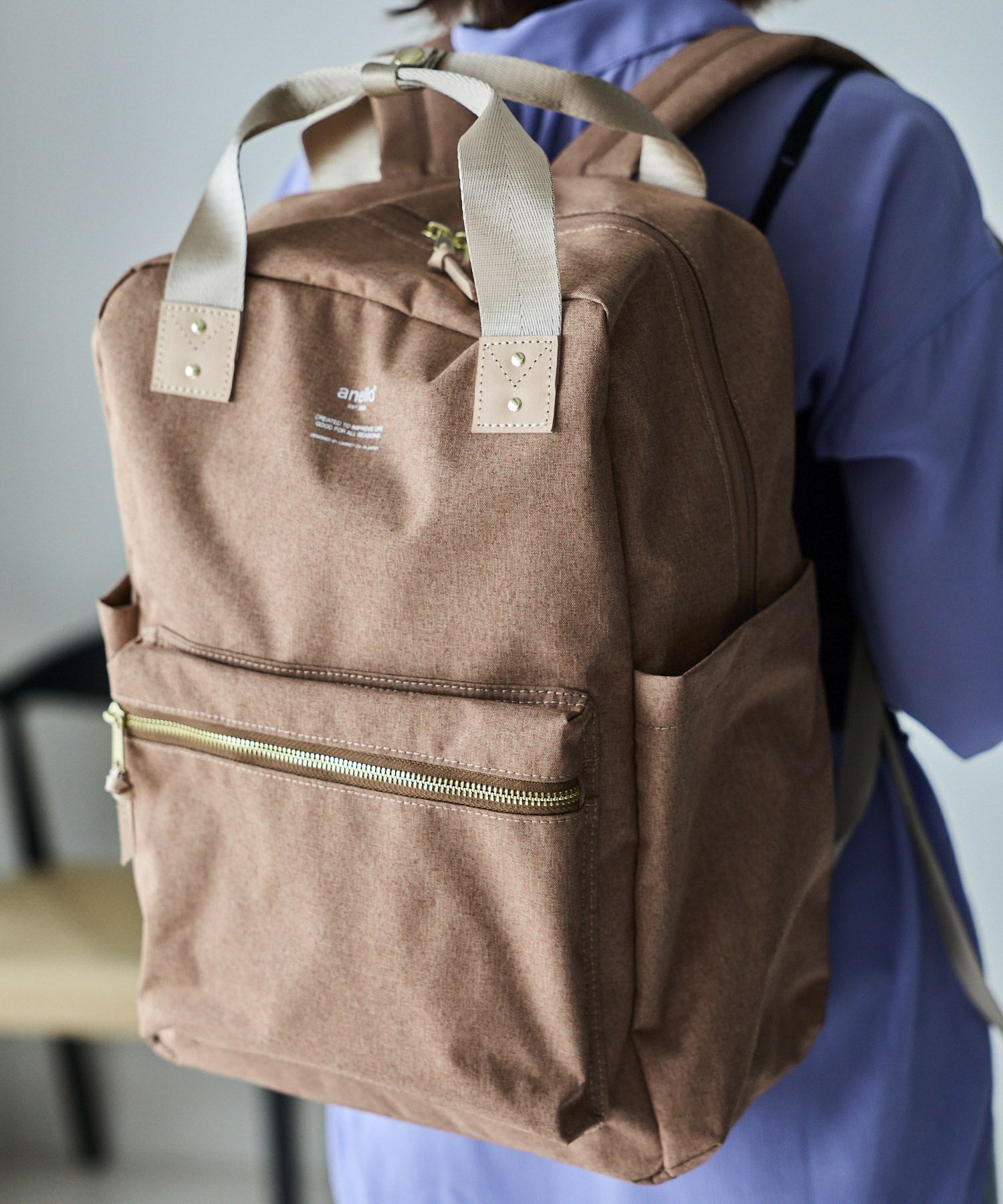 anello リュック バックパック A4 キャリーオン セキュリティポケット ハンドル付き A4 ATELIER ATM1031