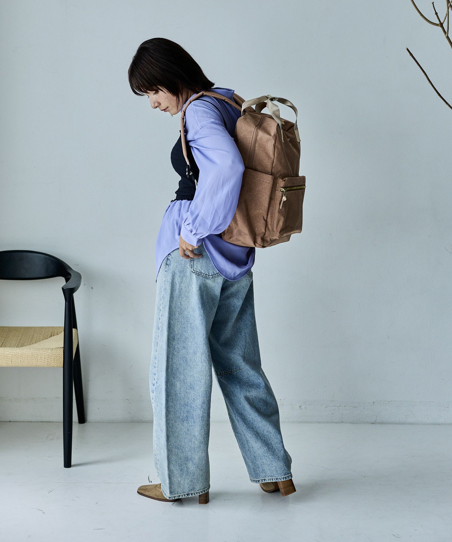 anello リュック バックパック A4 キャリーオン セキュリティポケット ハンドル付き A4 ATELIER ATM1031