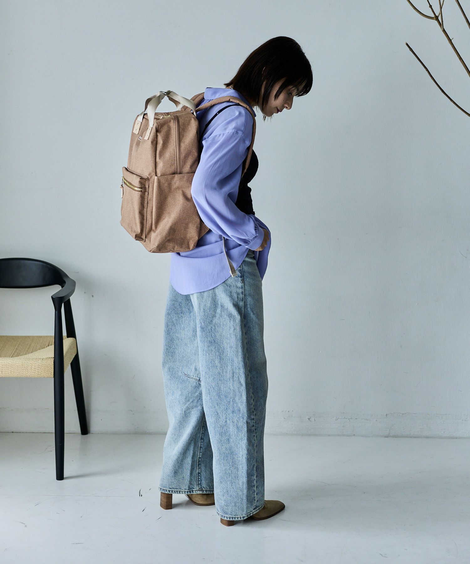 anello リュック バックパック A4 キャリーオン セキュリティポケット ハンドル付き A4 ATELIER ATM1031