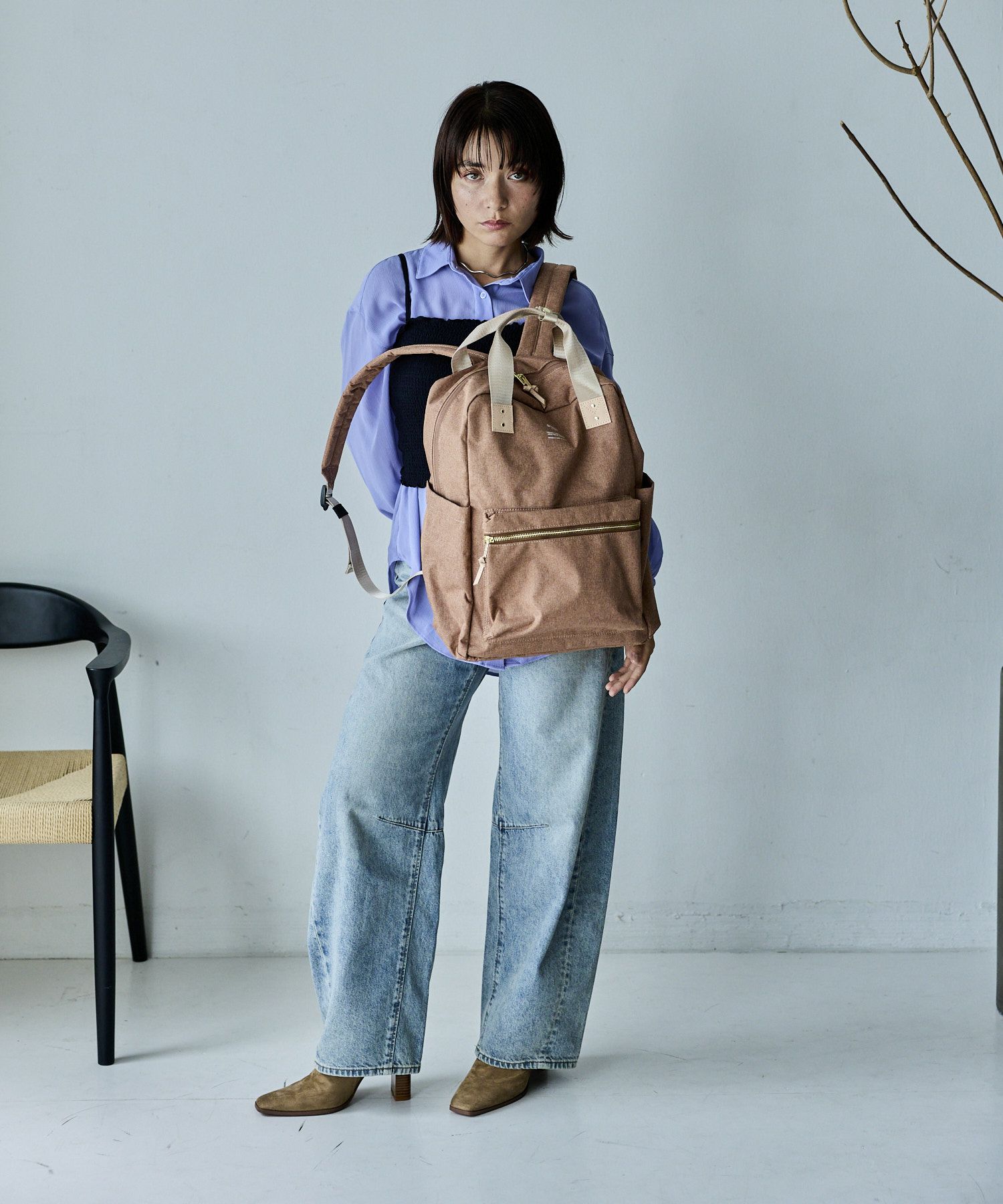 anello リュック バックパック A4 キャリーオン セキュリティポケット ハンドル付き A4 ATELIER ATM1031