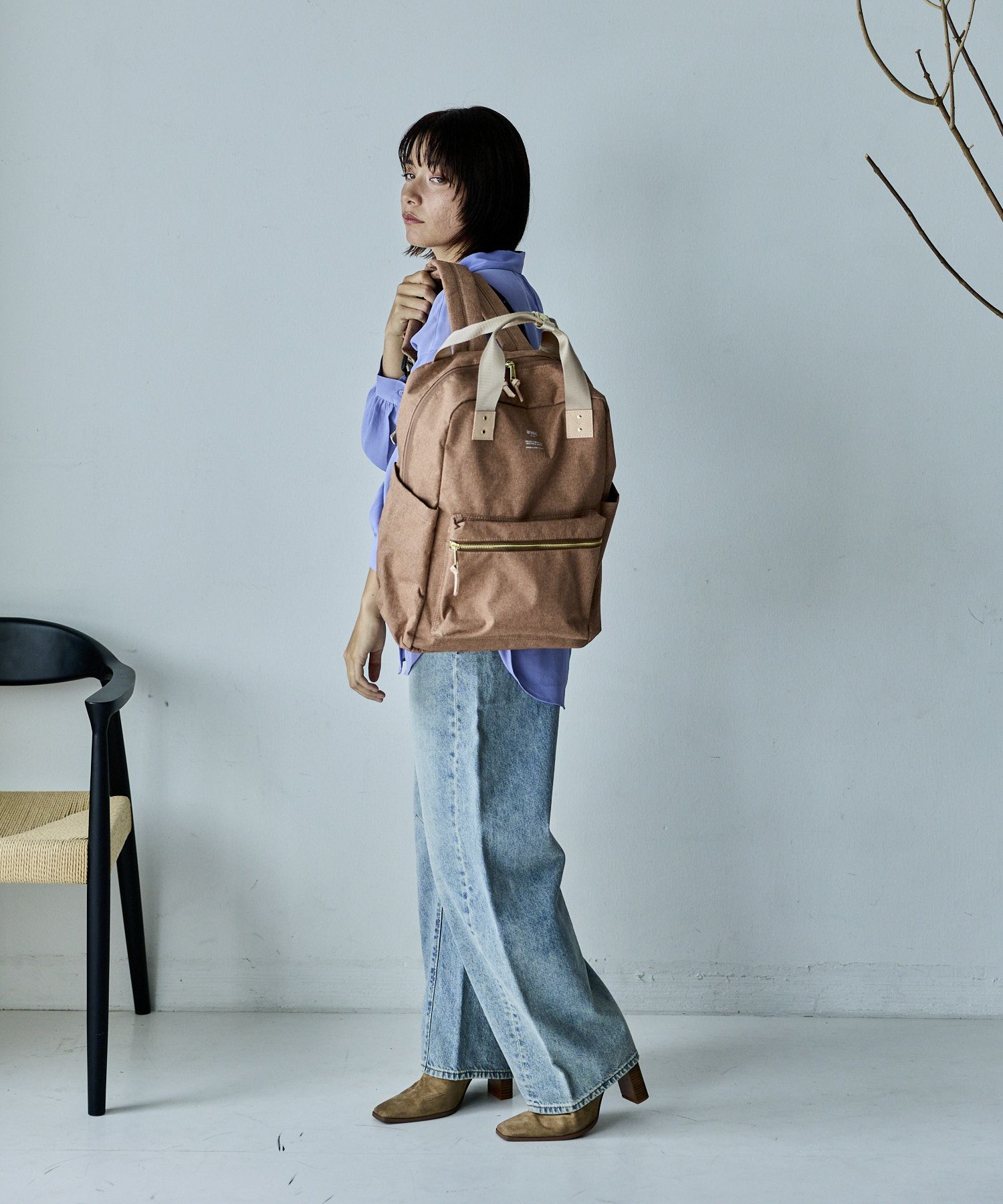 anello リュック バックパック A4 キャリーオン セキュリティポケット ハンドル付き A4 ATELIER ATM1031