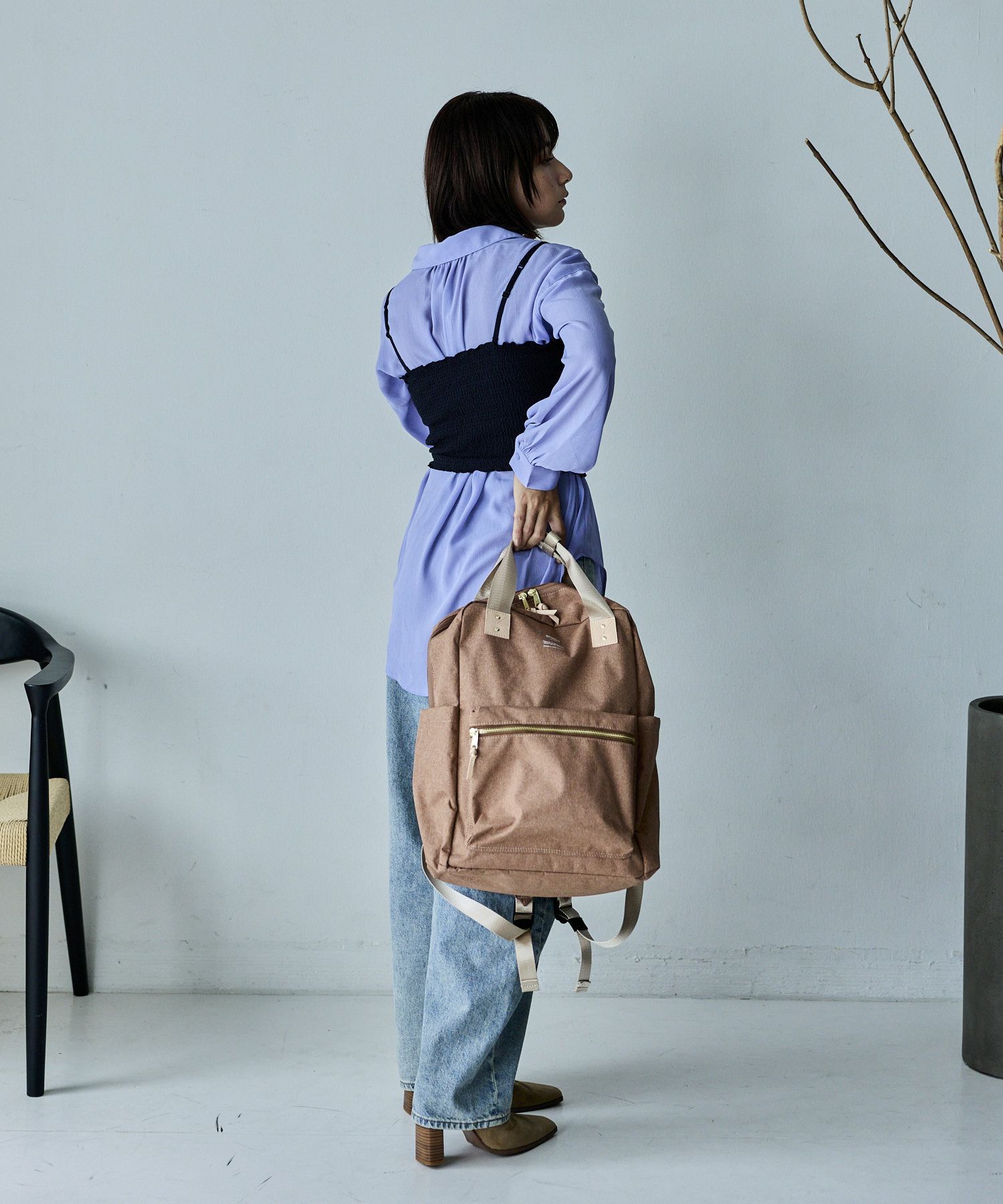 anello リュック バックパック A4 キャリーオン セキュリティポケット ハンドル付き A4 ATELIER ATM1031