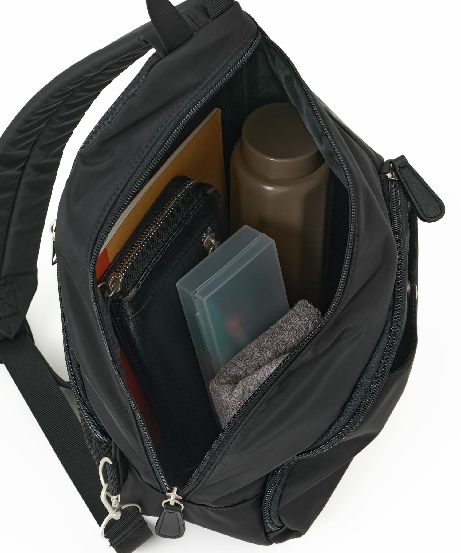 anello GRANDE ボディバッグ ウエストポーチ 両面撥水 背面メッシュ A5 NOTA GHH3784