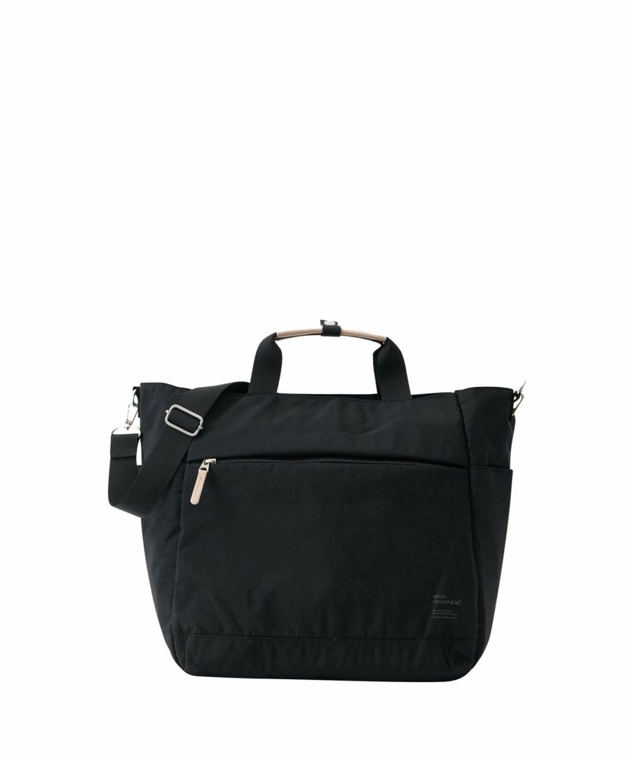 anello GRANDE トートバッグ 両面撥水 軽量 10ポケット 2WAY A4 A4 SABLE GTM0973