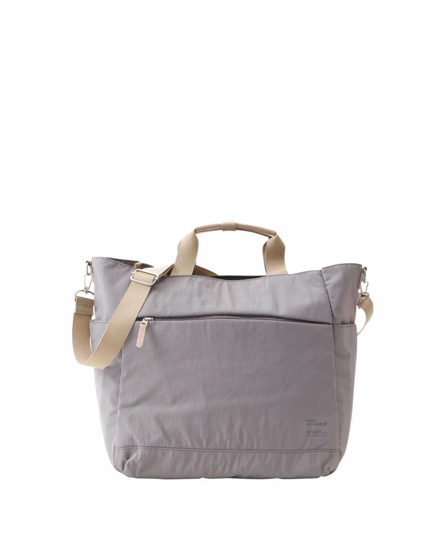 anello GRANDE トートバッグ 両面撥水 軽量 10ポケット 2WAY A4 A4 SABLE GTM0973