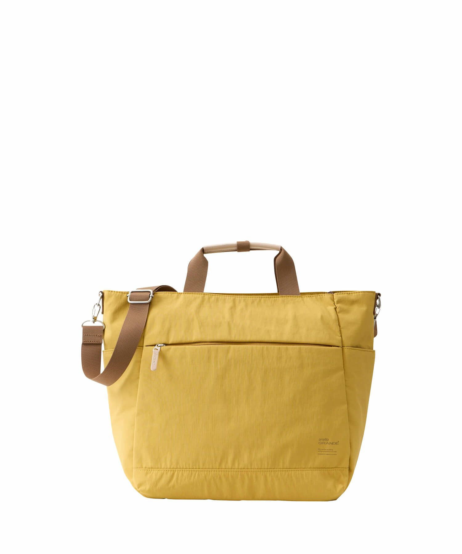 anello GRANDE トートバッグ 両面撥水 軽量 10ポケット 2WAY A4 A4 SABLE GTM0973