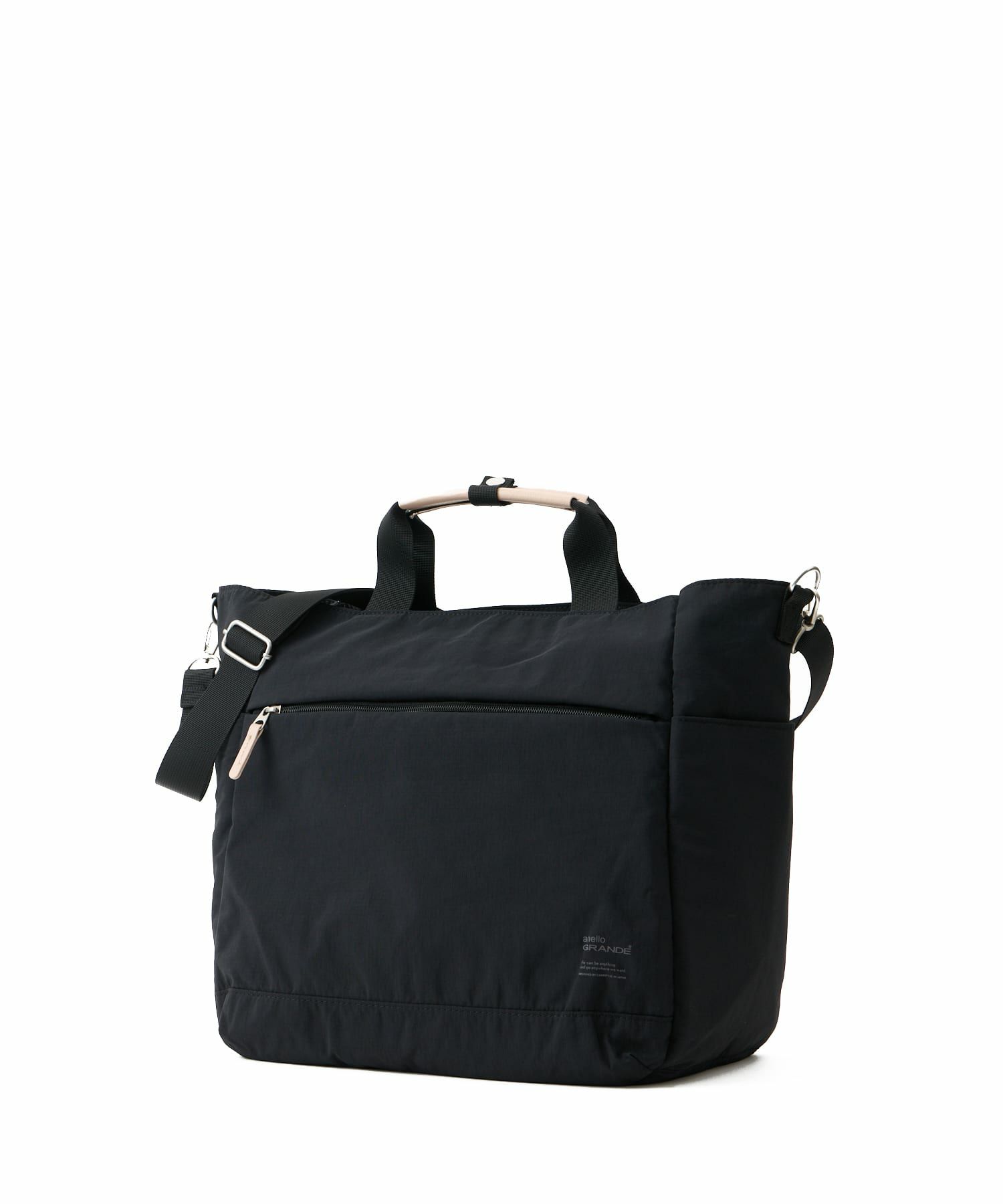 anello GRANDE トートバッグ 両面撥水 軽量 10ポケット 2WAY A4 A4 SABLE GTM0973
