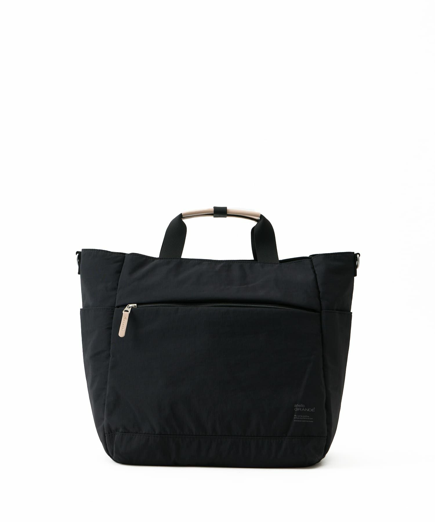 anello GRANDE トートバッグ 両面撥水 軽量 10ポケット 2WAY A4 A4 SABLE GTM0973