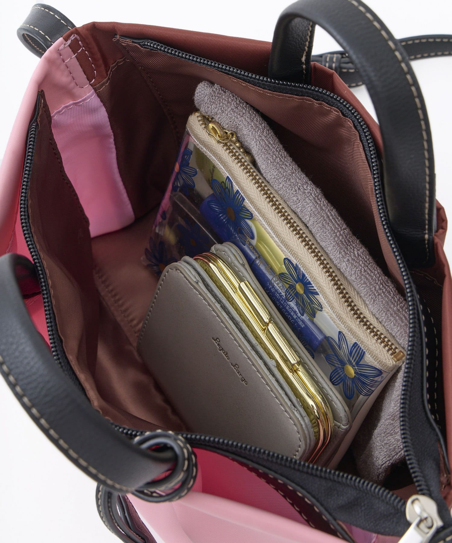 Legato Largo ショルダーバッグ 肩楽 撥水 自立 ｼｮﾙﾀﾞｰﾊﾟｯﾄﾞ付き Wﾌｪｲｽ ｸﾛｼｪｯﾄ付き 底鋲付き mini 肩楽 LH-X0591