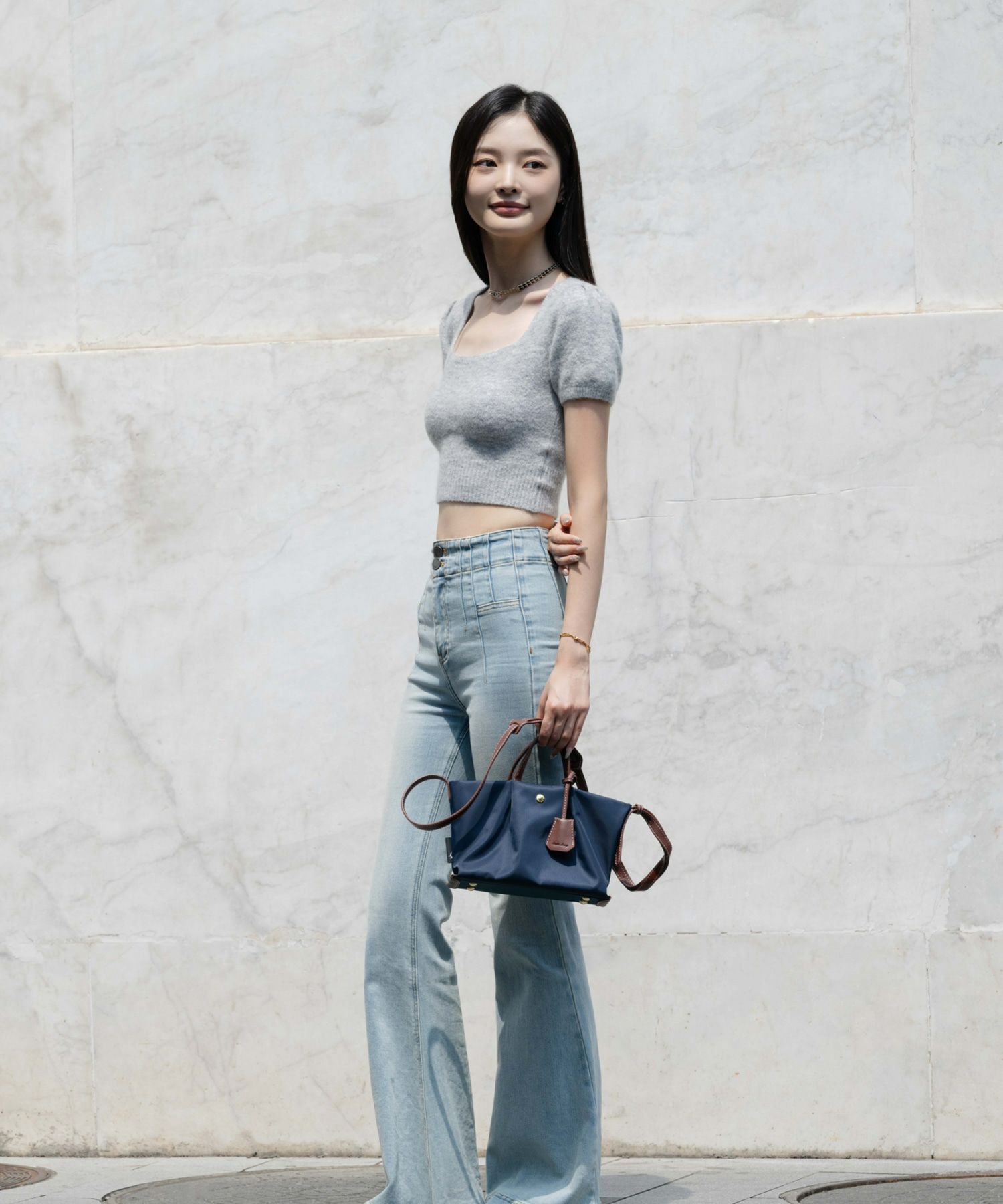 Legato Largo ショルダーバッグ 肩楽 撥水 自立 ｼｮﾙﾀﾞｰﾊﾟｯﾄﾞ付き Wﾌｪｲｽ ｸﾛｼｪｯﾄ付き 底鋲付き mini 肩楽 LH-X0591