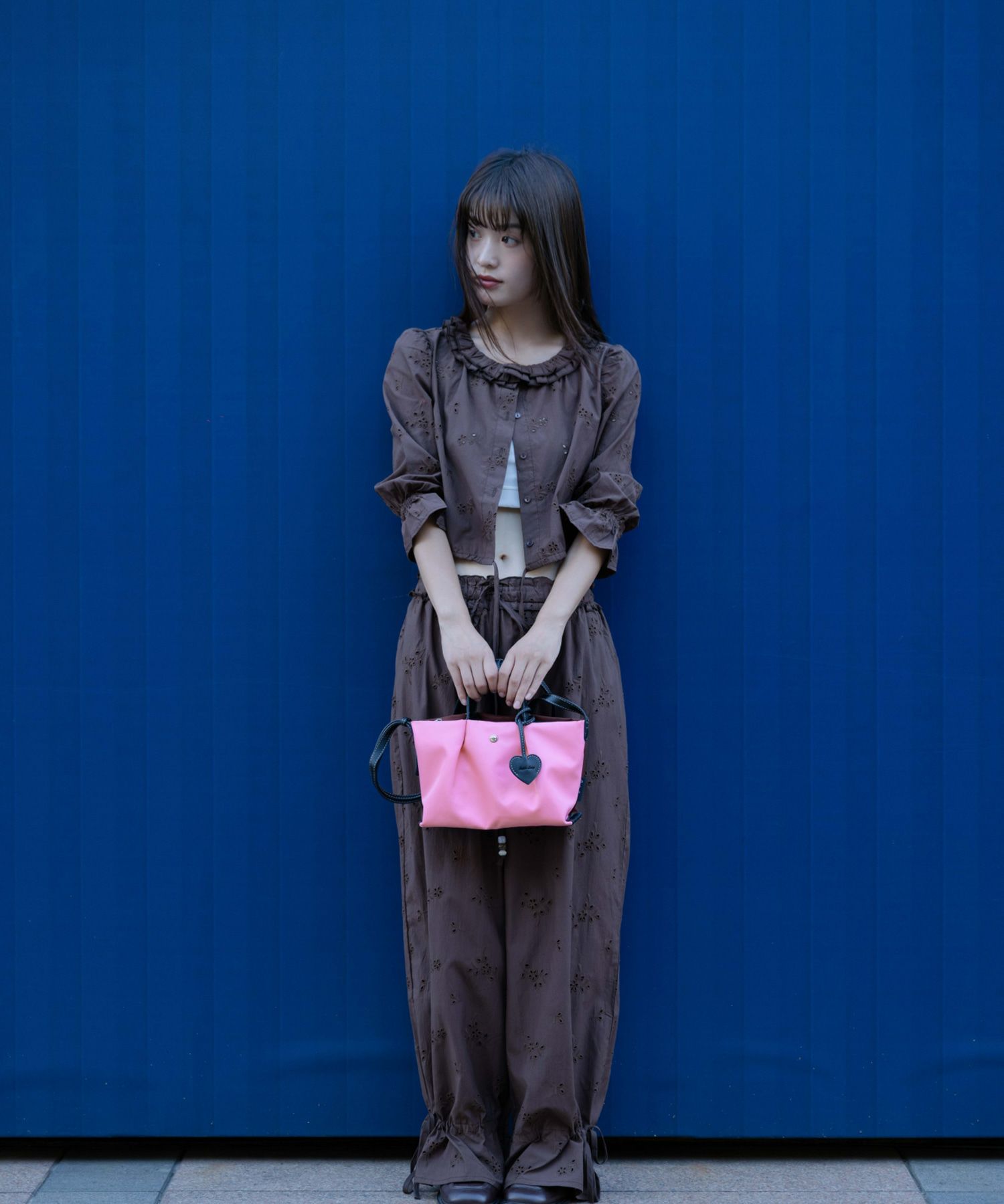 Legato Largo ショルダーバッグ 肩楽 撥水 自立 ｼｮﾙﾀﾞｰﾊﾟｯﾄﾞ付き Wﾌｪｲｽ ｸﾛｼｪｯﾄ付き 底鋲付き mini 肩楽 LH-X0591