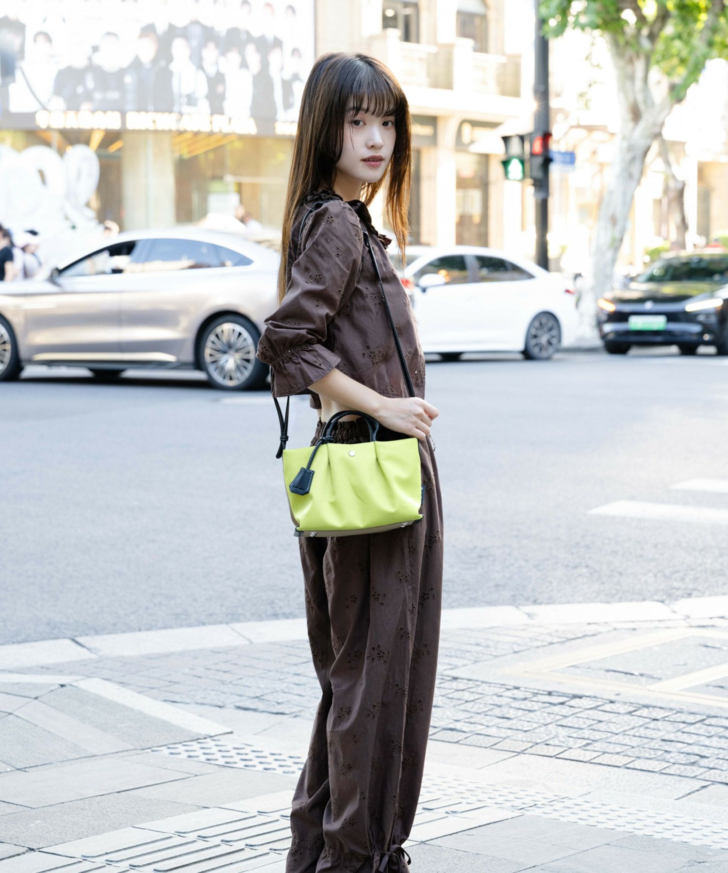 Legato Largo ショルダーバッグ 肩楽 撥水 自立 ｼｮﾙﾀﾞｰﾊﾟｯﾄﾞ付き Wﾌｪｲｽ ｸﾛｼｪｯﾄ付き 底鋲付き mini 肩楽 LH-X0591