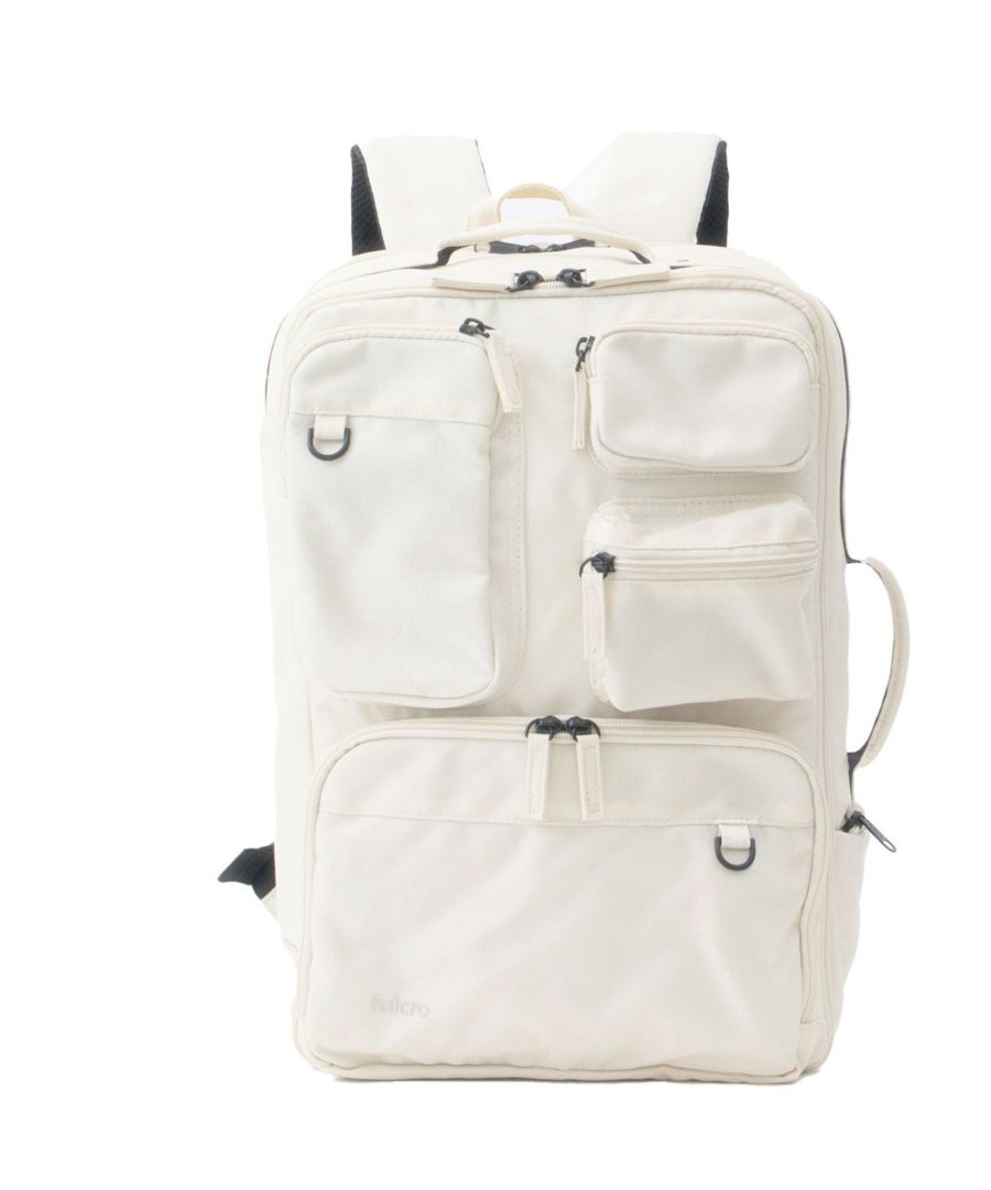 fulcro リュック バックパック 撥水 多収納 外部PC収納 A4  fma-0027