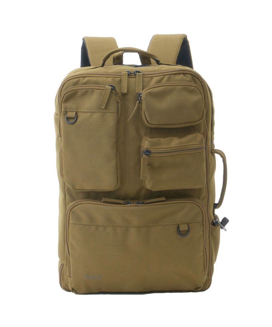 fulcro リュック バックパック 撥水 多収納 外部PC収納 A4  fma-0027