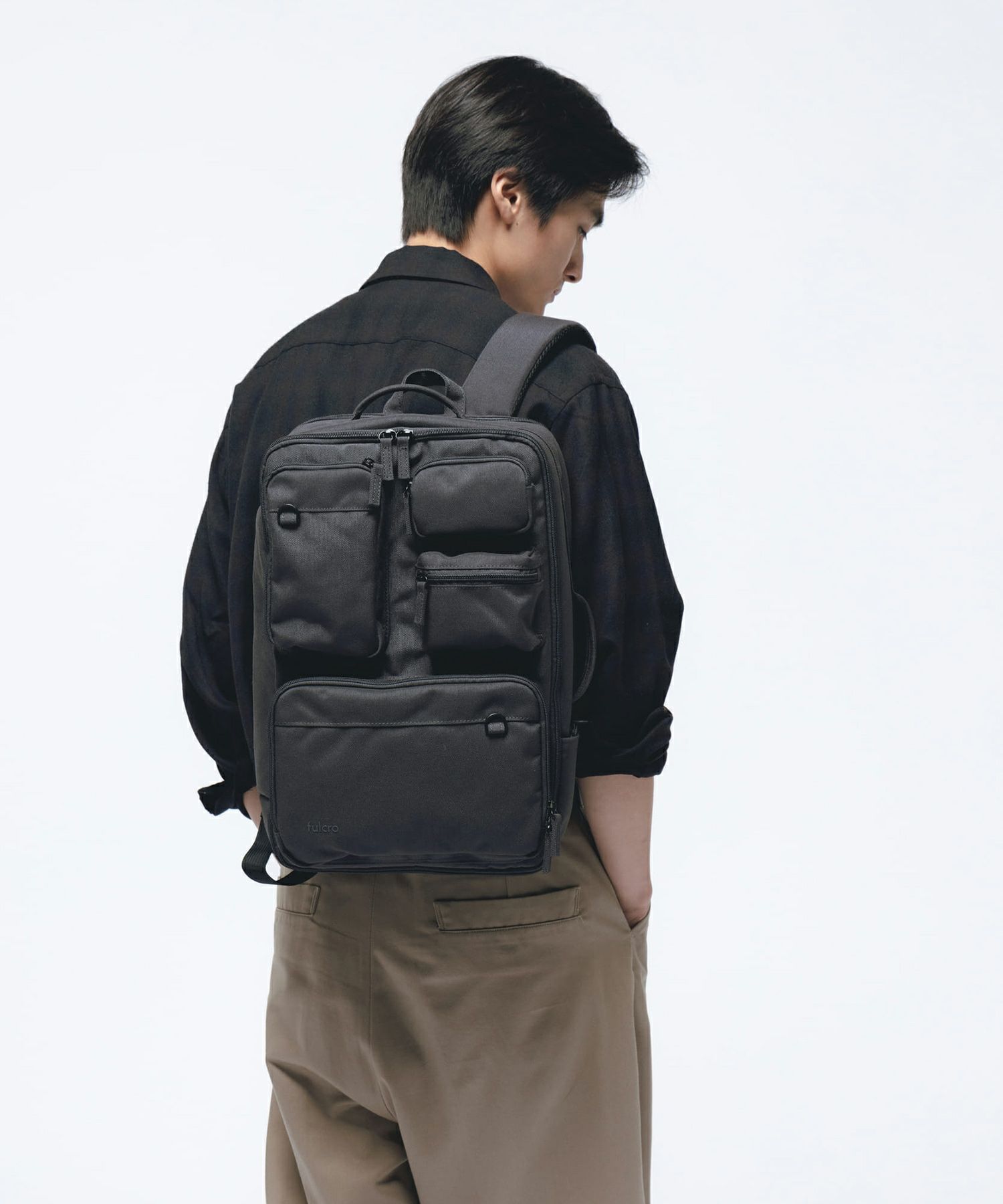 fulcro リュック バックパック 撥水 多収納 外部PC収納 A4  fma-0027