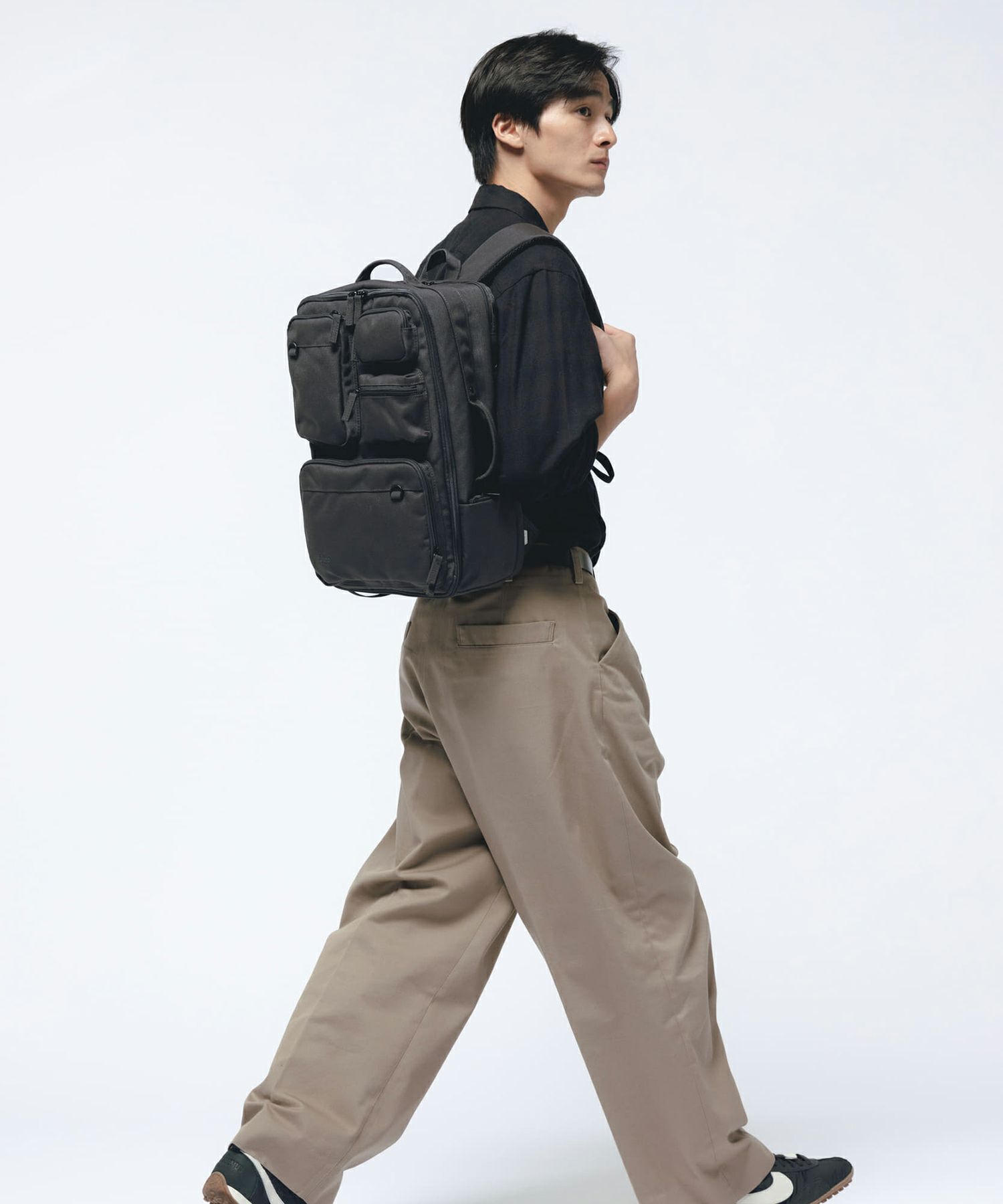 fulcro リュック バックパック 撥水 多収納 外部PC収納 A4  fma-0027