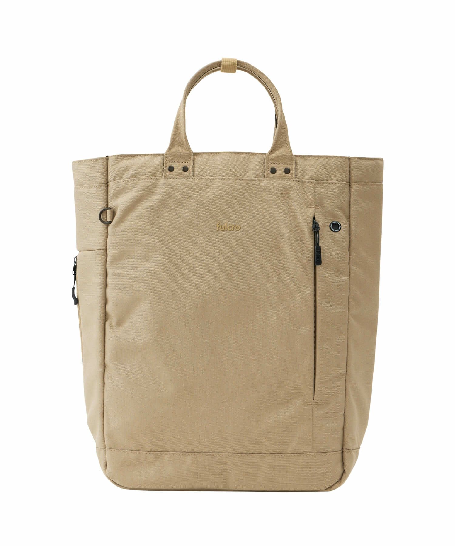 fulcro トートバッグ 両面撥水 多収納 縦型トート 仕事にも使える PC収納付き A4  fma-0036