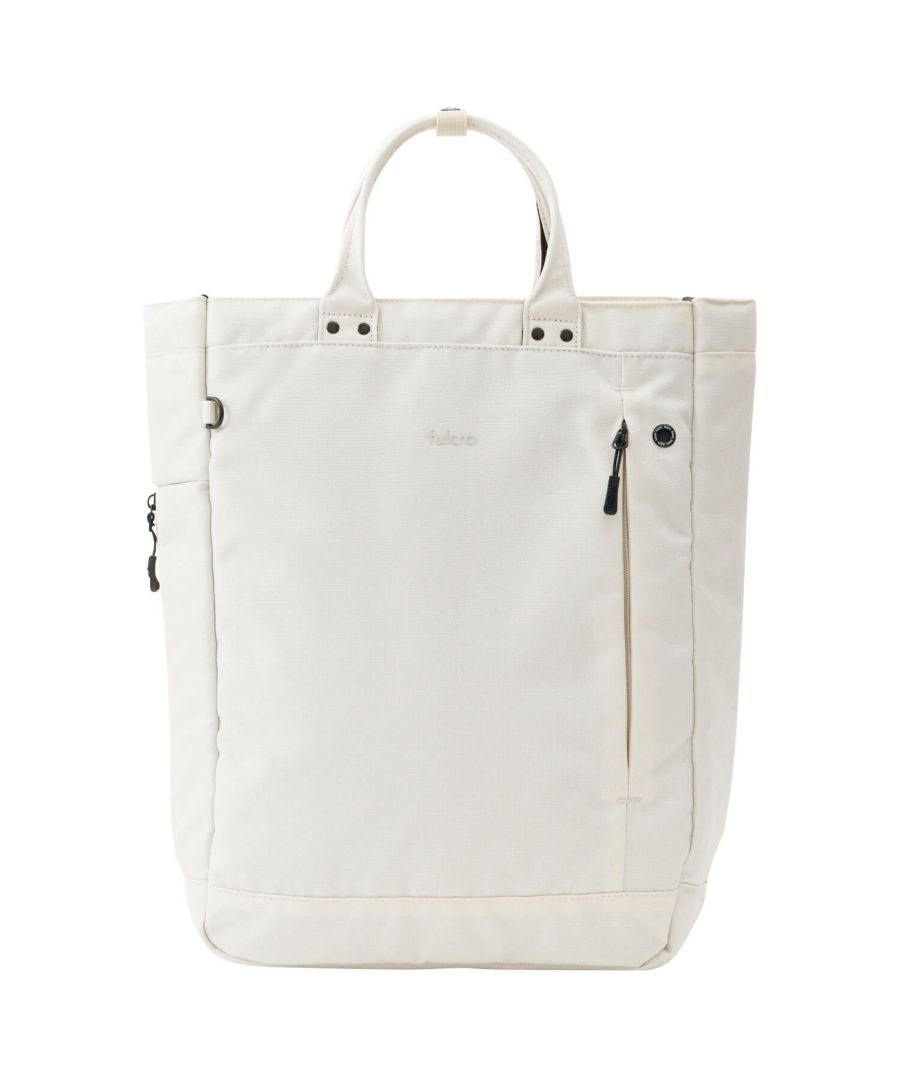 fulcro トートバッグ 両面撥水 多収納 縦型トート 仕事にも使える PC収納付き A4  fma-0036