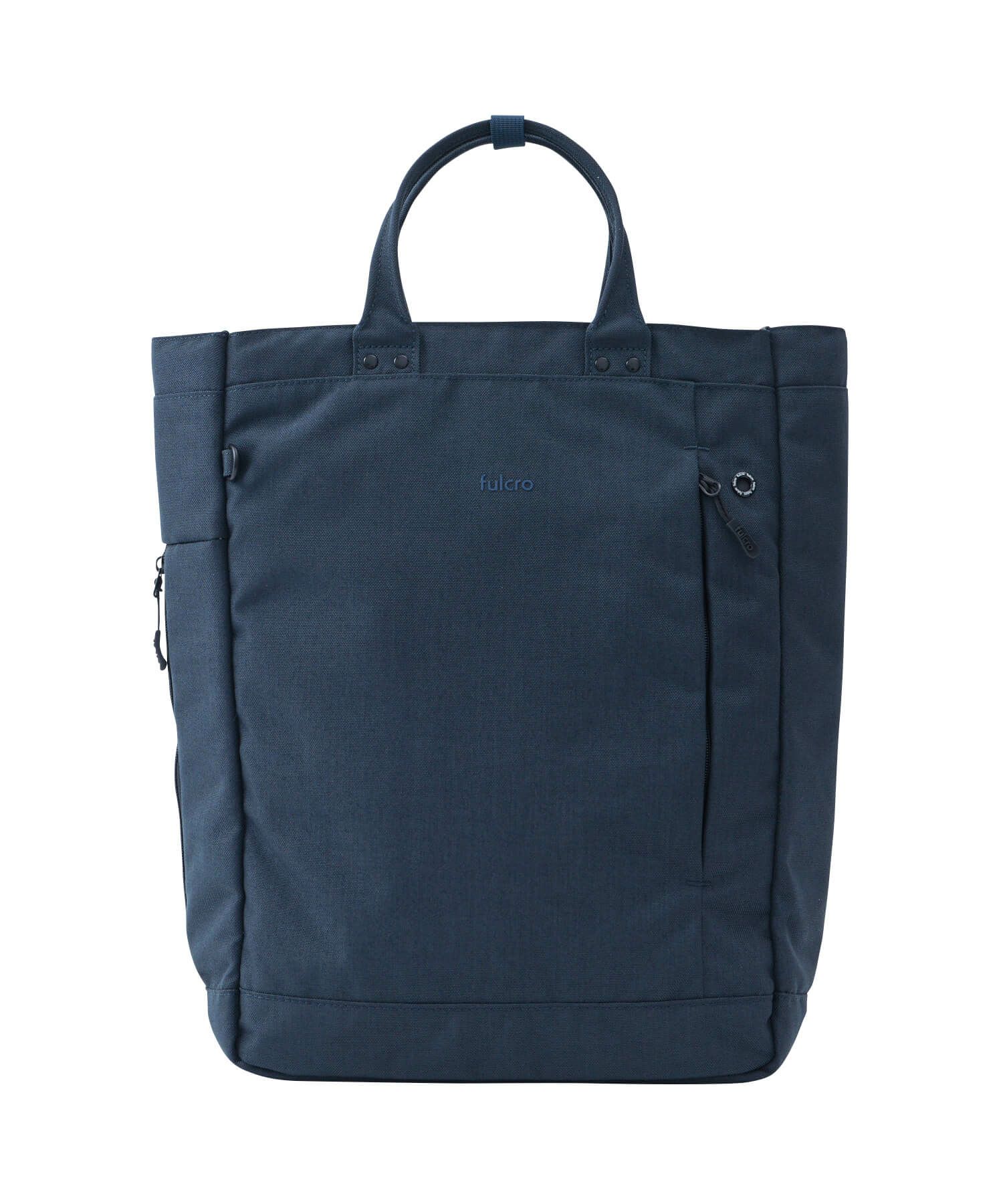 fulcro トートバッグ 両面撥水 多収納 縦型トート 仕事にも使える PC収納付き A4  fma-0036