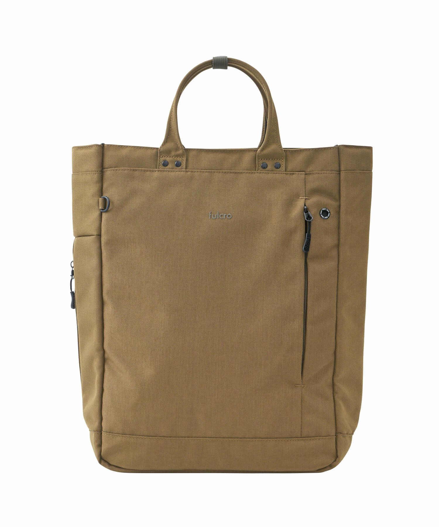 fulcro トートバッグ 両面撥水 多収納 縦型トート 仕事にも使える PC収納付き A4  fma-0036