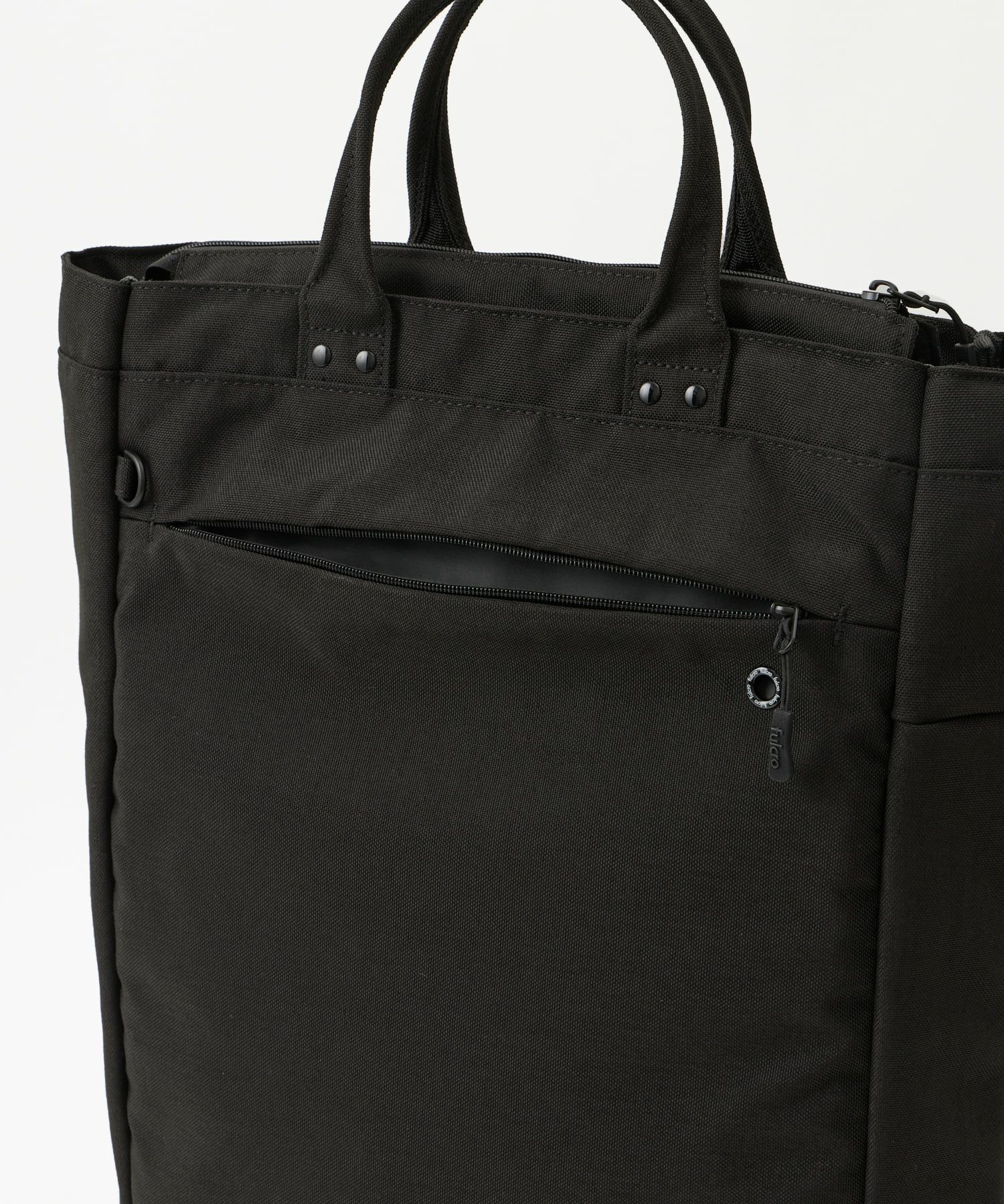 fulcro トートバッグ 両面撥水 多収納 縦型トート 仕事にも使える PC収納付き A4  fma-0036