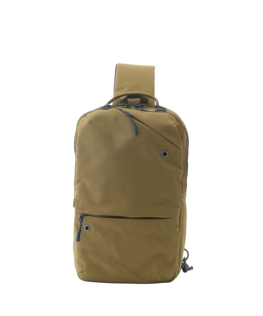 fulcro ボディバッグ ウエストポーチ 両面撥水 タブレット収納 多収納 心地良い着用感 背面メッシュ B5  fma-0042