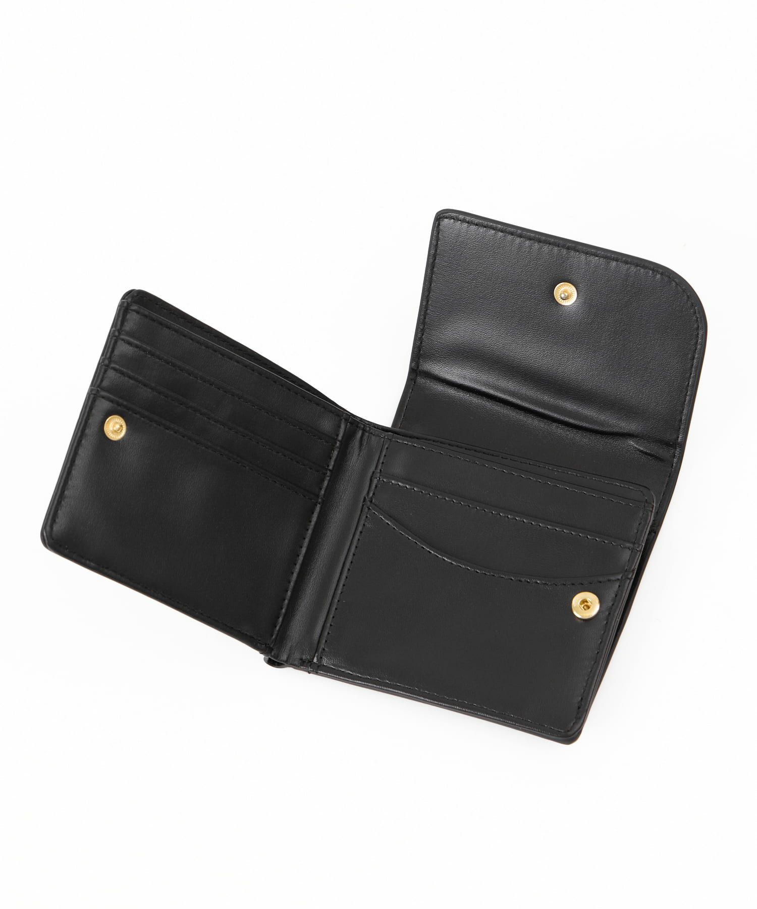 Legato Largo 折財布 2つ折り コンパクト カクシボ合皮 お手入れ楽 大容量 高見え 0 マルゴトウォレット LJ-W0082