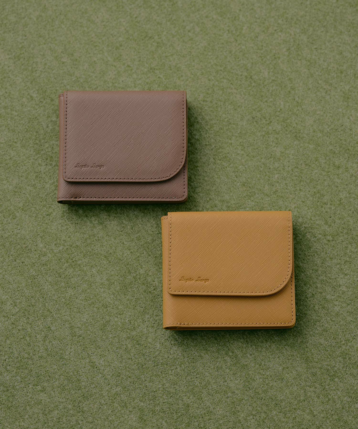 Legato Largo 折財布 2つ折り コンパクト カクシボ合皮 お手入れ楽 大容量 高見え 0 マルゴトウォレット LJ-W0082