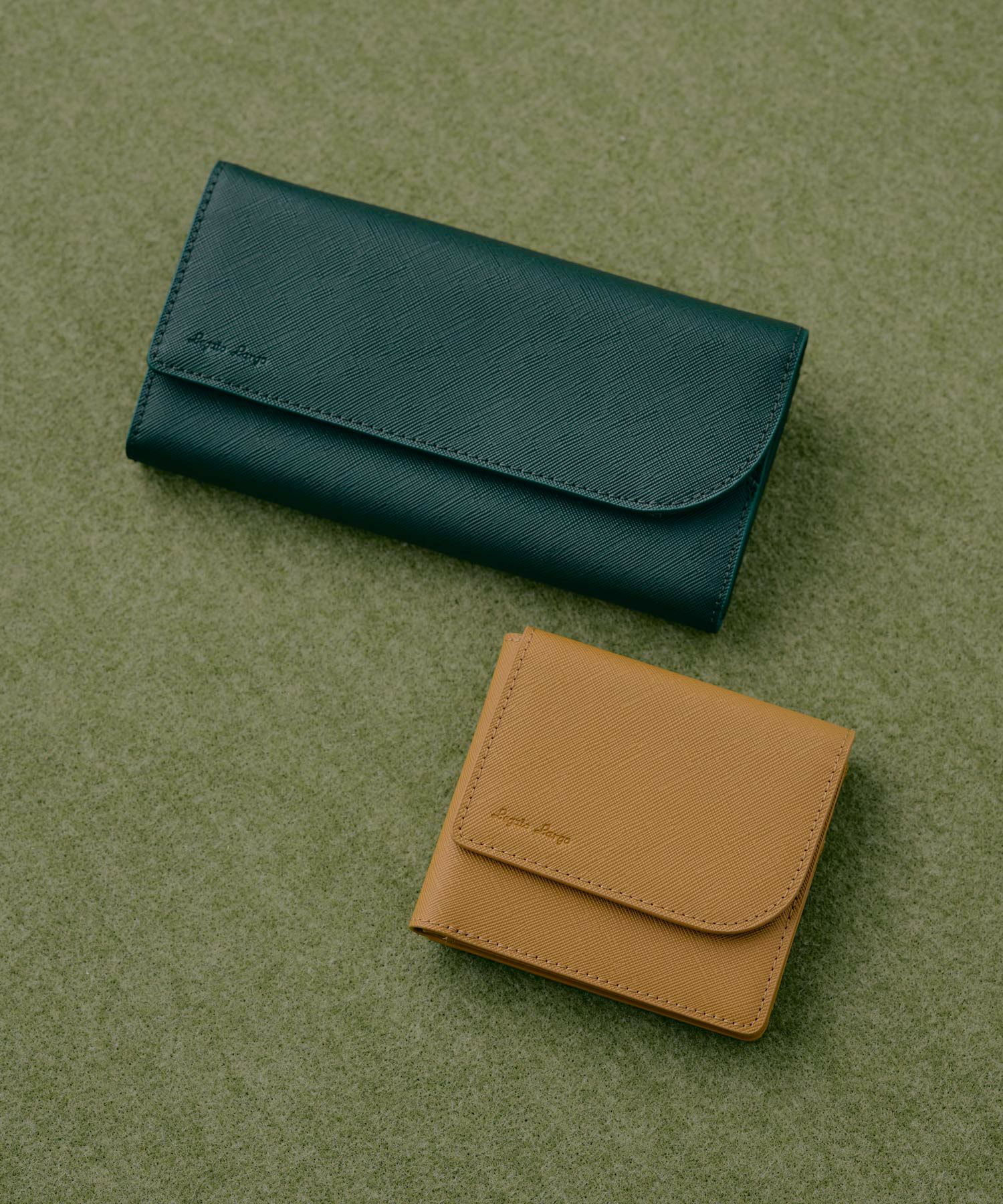 Legato Largo 折財布 2つ折り コンパクト カクシボ合皮 お手入れ楽 大容量 高見え 0 マルゴトウォレット LJ-W0082