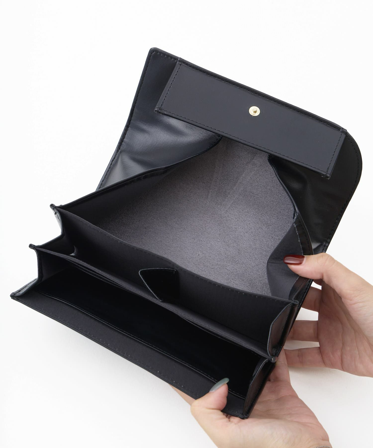 Legato Largo 長財布 カクシボ合皮 高見え お手入れ楽 大容量 0 マルゴトウォレット LJ-W0083