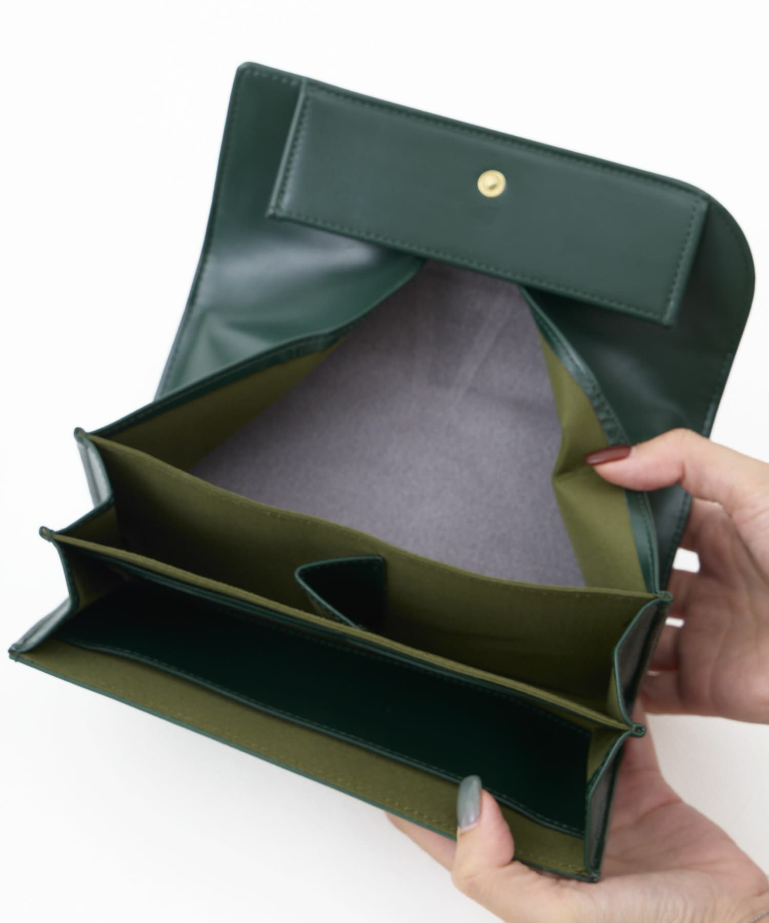 Legato Largo 長財布 カクシボ合皮 高見え お手入れ楽 大容量 0 マルゴトウォレット LJ-W0083