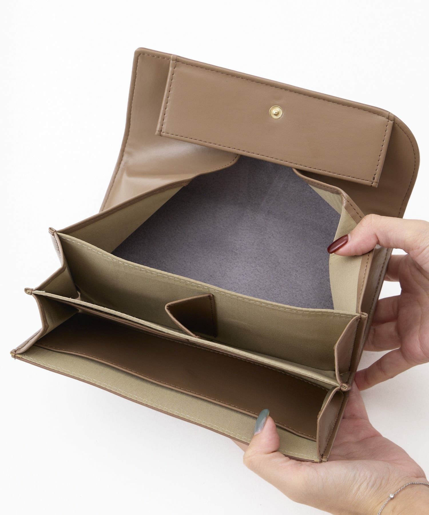 Legato Largo 長財布 カクシボ合皮 高見え お手入れ楽 大容量 0 マルゴトウォレット LJ-W0083