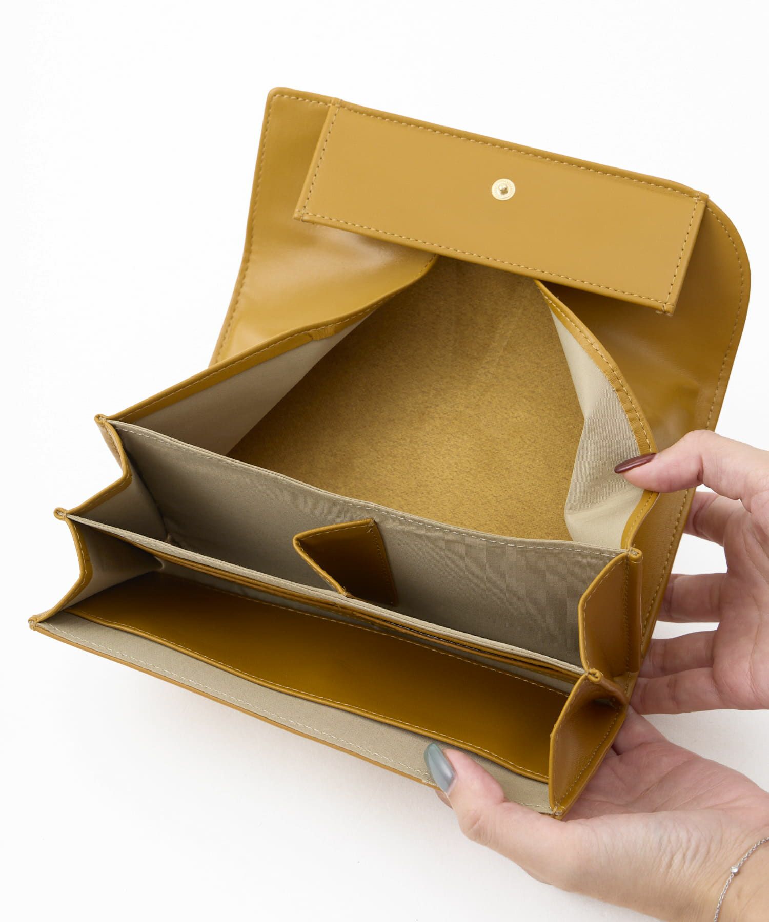 Legato Largo 長財布 カクシボ合皮 高見え お手入れ楽 大容量 0 マルゴトウォレット LJ-W0083