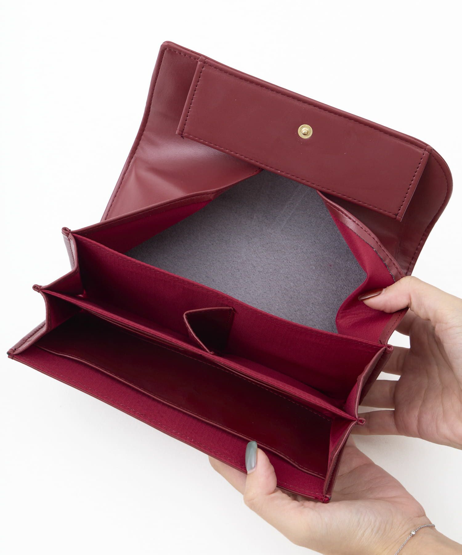 Legato Largo 長財布 カクシボ合皮 高見え お手入れ楽 大容量 0 マルゴトウォレット LJ-W0083