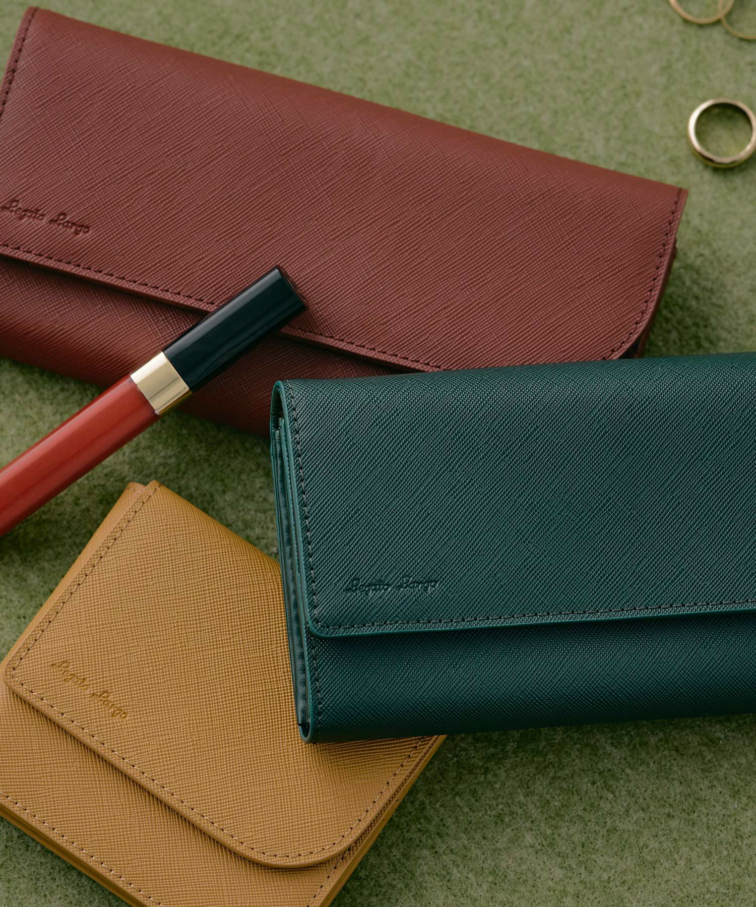 Legato Largo 長財布 カクシボ合皮 高見え お手入れ楽 大容量 0 マルゴトウォレット LJ-W0083