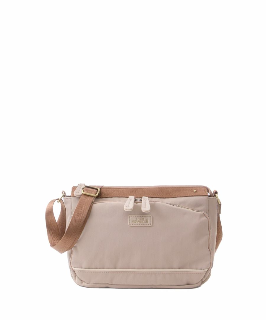 anello GRANDE ショルダーバッグ A5収納 多機能 撥水 GTM1041 ベージュ