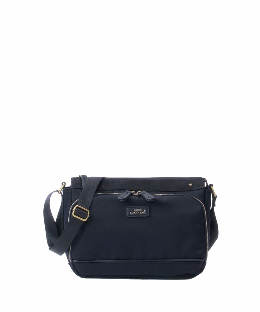 anello GRANDE ショルダーバッグ A5収納 多機能 撥水 GTM1041 ブラック