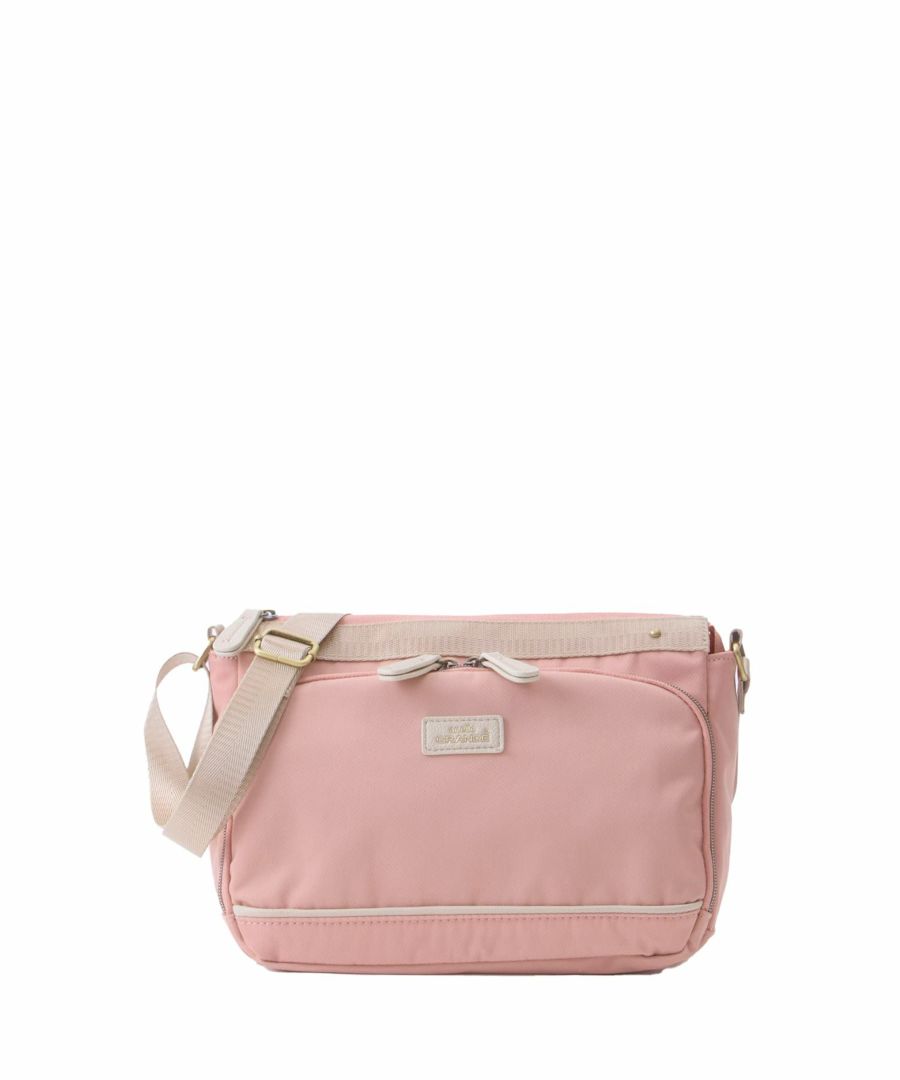 anello GRANDE ショルダーバッグ A5収納 多機能 撥水 GTM1041 ピンク